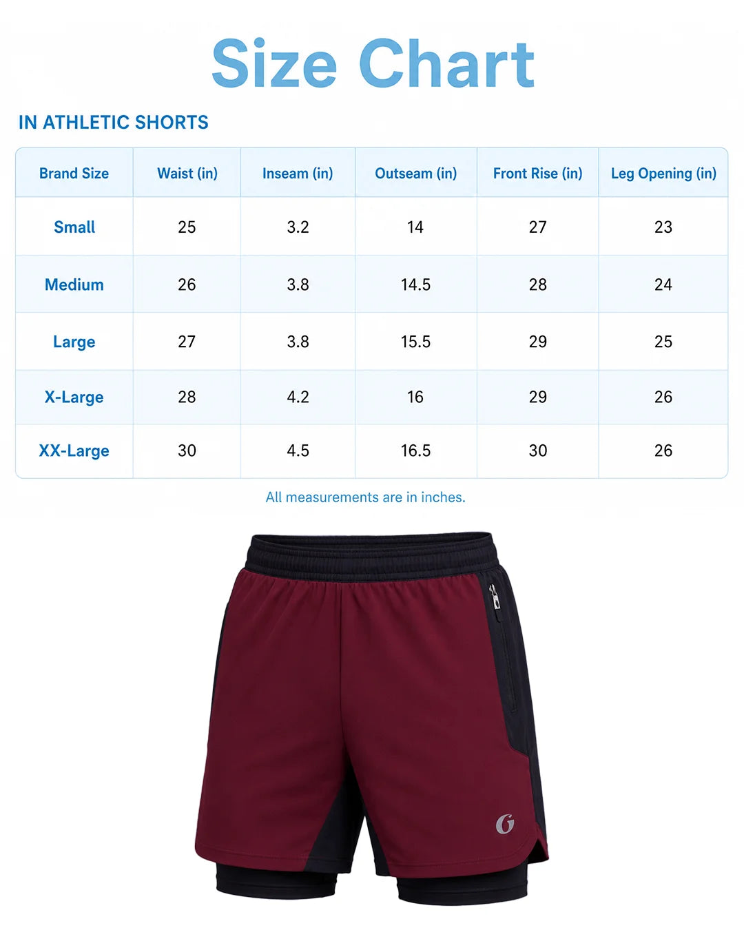 OYSTERS MEN'S 2 IN 1 WINE SHORTS