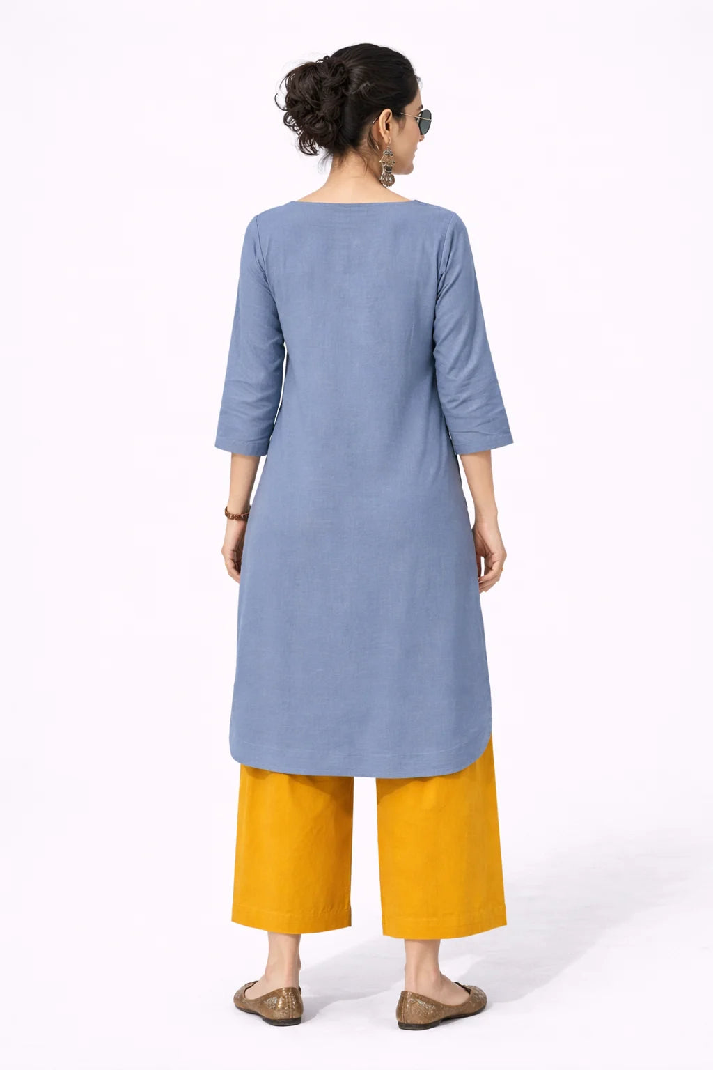 Blue Straight Kurta