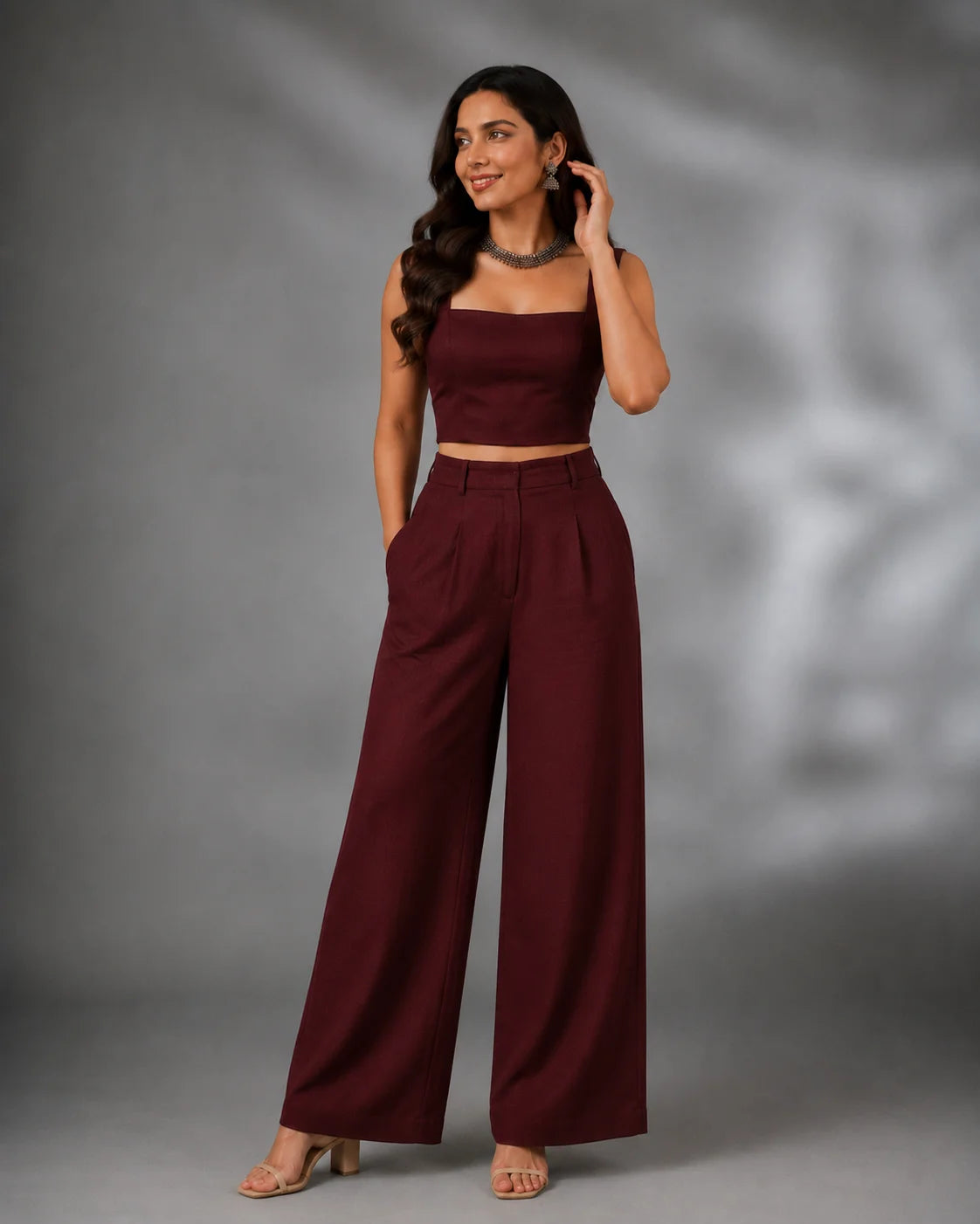 BEEITU MAROON DRESS1