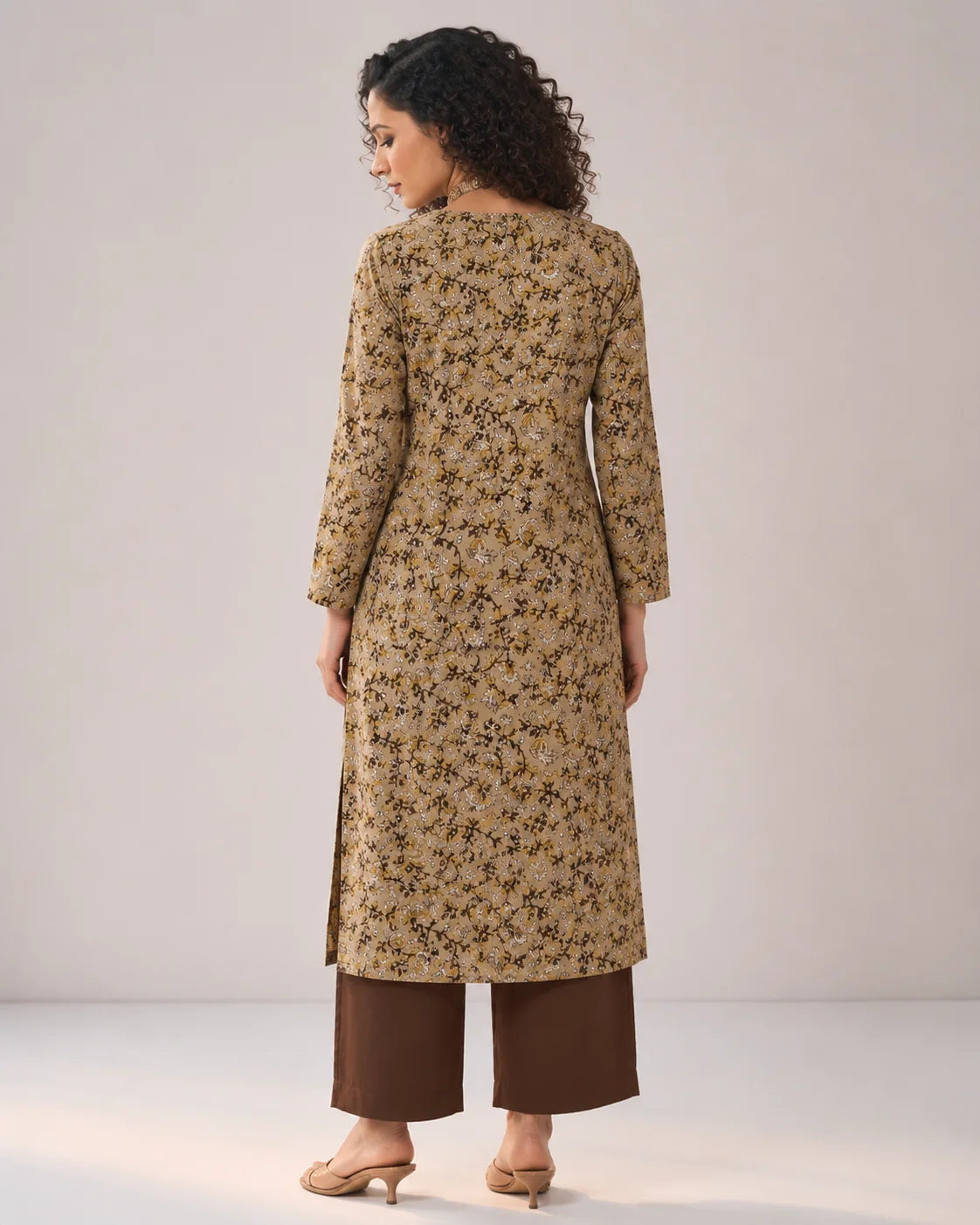 BEHTARIN KURTA PANT SET YELLOW