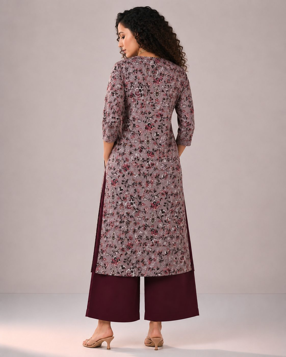BEHTARIN KURTA PANT SET FLORAL PRINT
