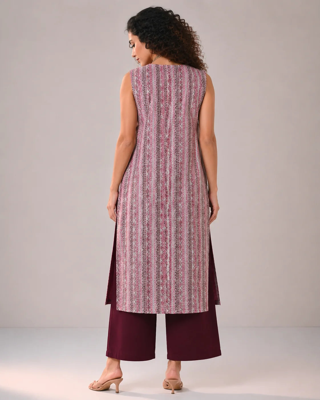 BEHTARIN KURTA PANT SET PINK