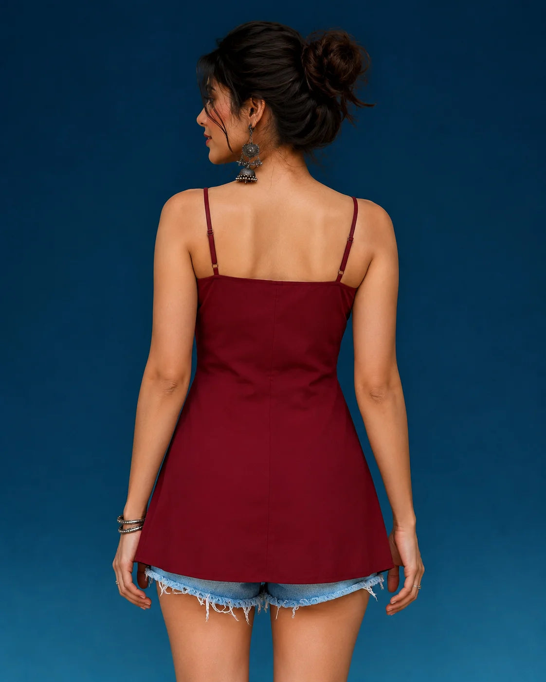 Beeitu Maroon Dress