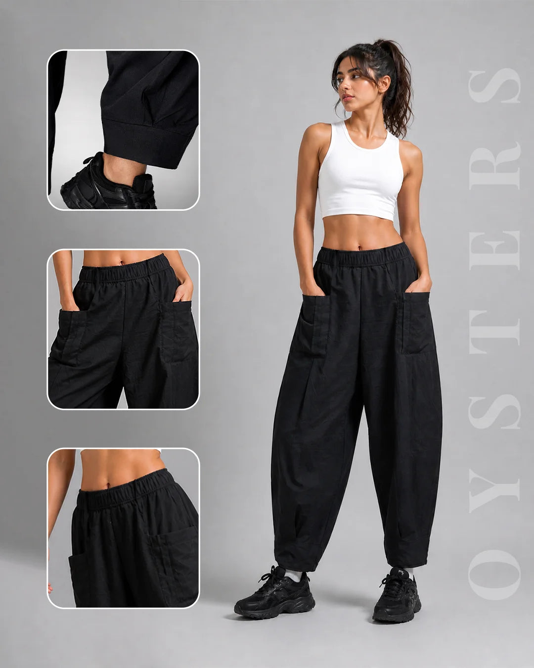 OYSTERS WOMEN's AEROZEN RELAXED FIT YOGA PANTS