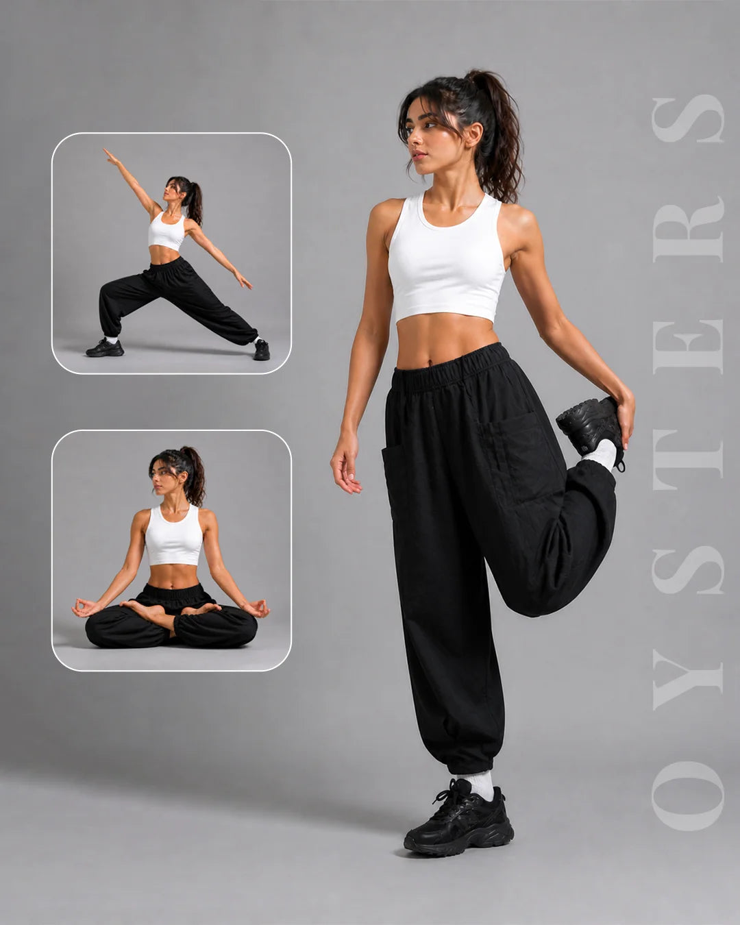 OYSTERS WOMEN's AEROZEN RELAXED FIT YOGA PANTS
