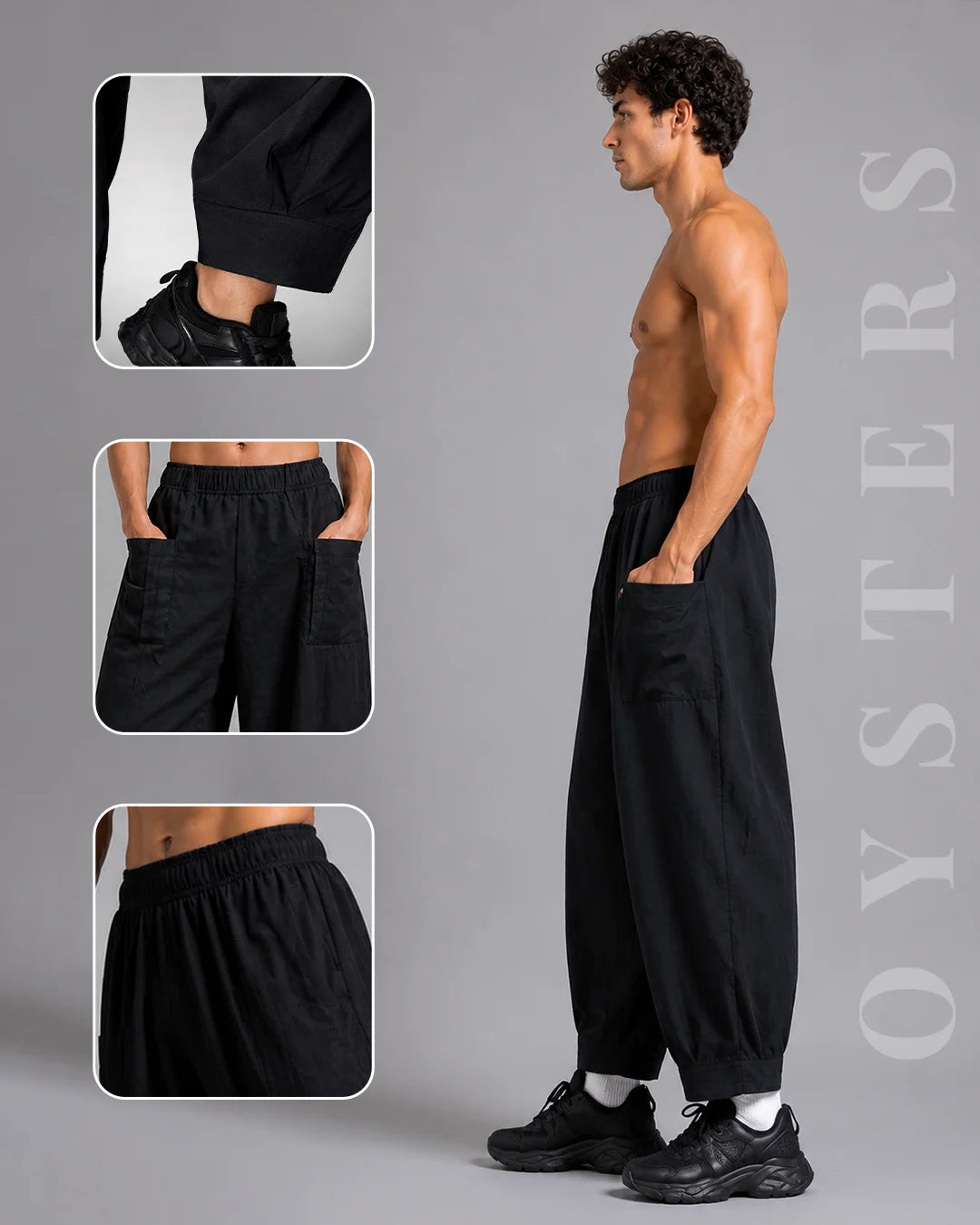 OYSTERS MEN's AEROZEN RELAXED FIT YOGA PANTS