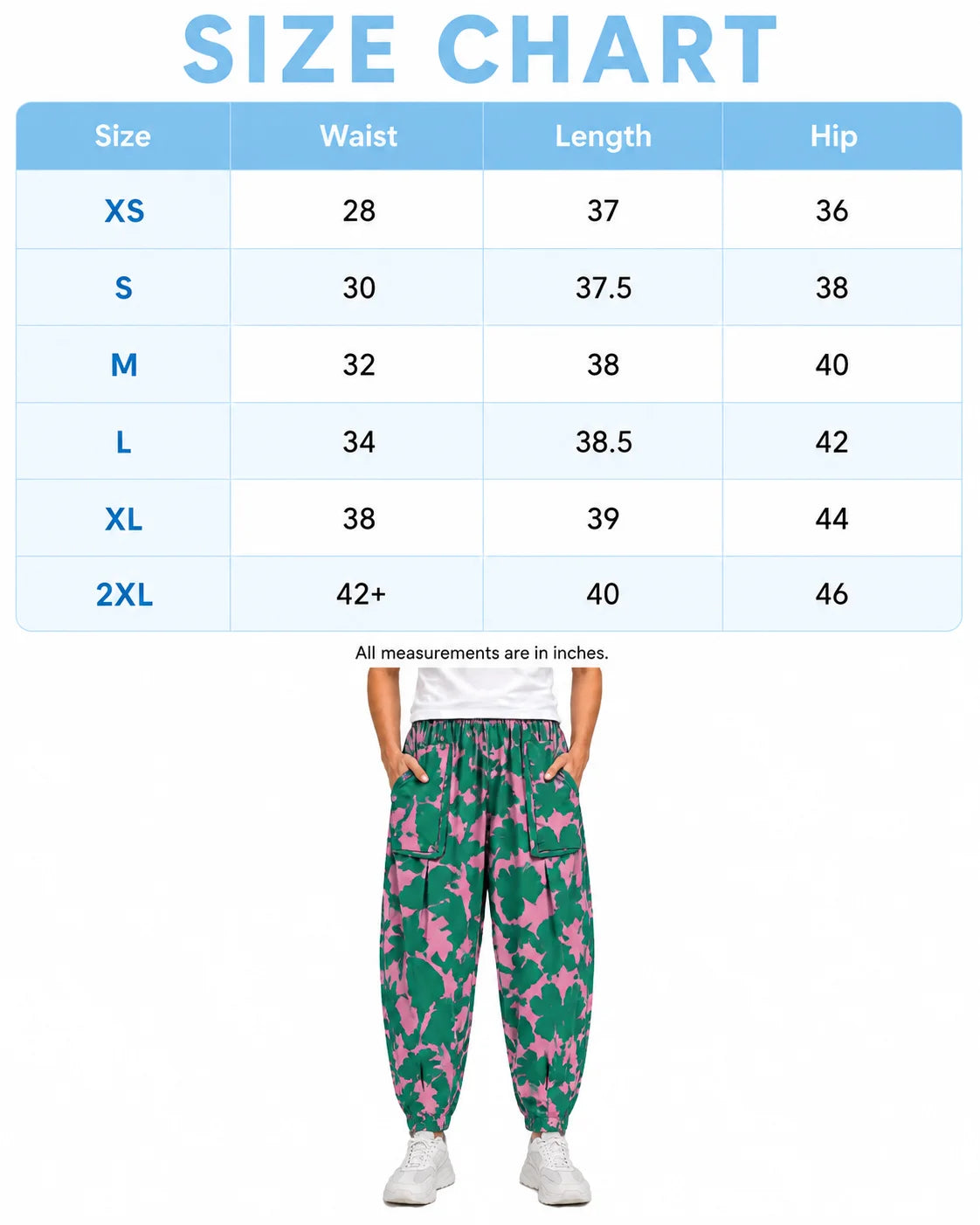OYSTERS DRAPED UTILITY PINK GREEN PRINTED PANTS FOR MEN