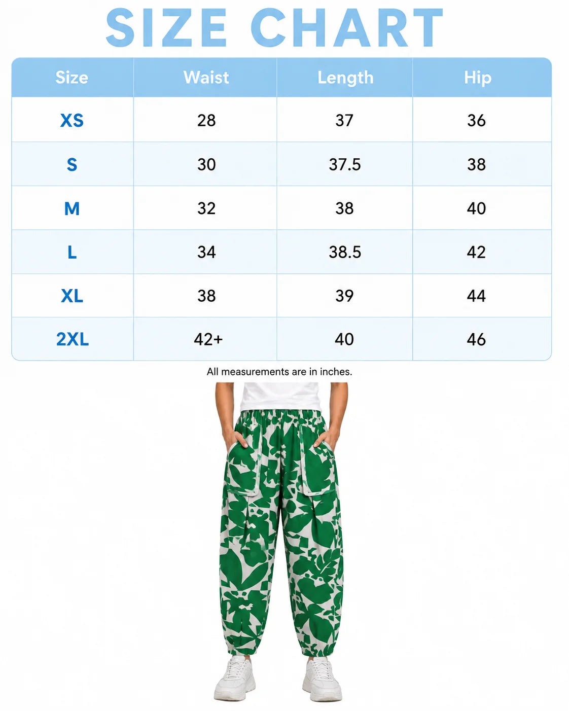 OYSTERS DRAPED UTILITY WHITE GREEN PRINTED PANTS FOR MEN