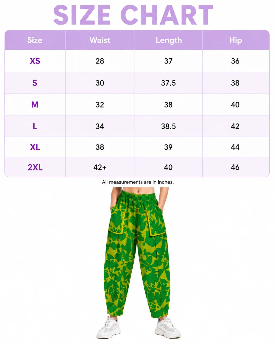 OYSTERS DRAPED UTILITY YELLOW GREEN PRINTED PANTS FOR WOMEN