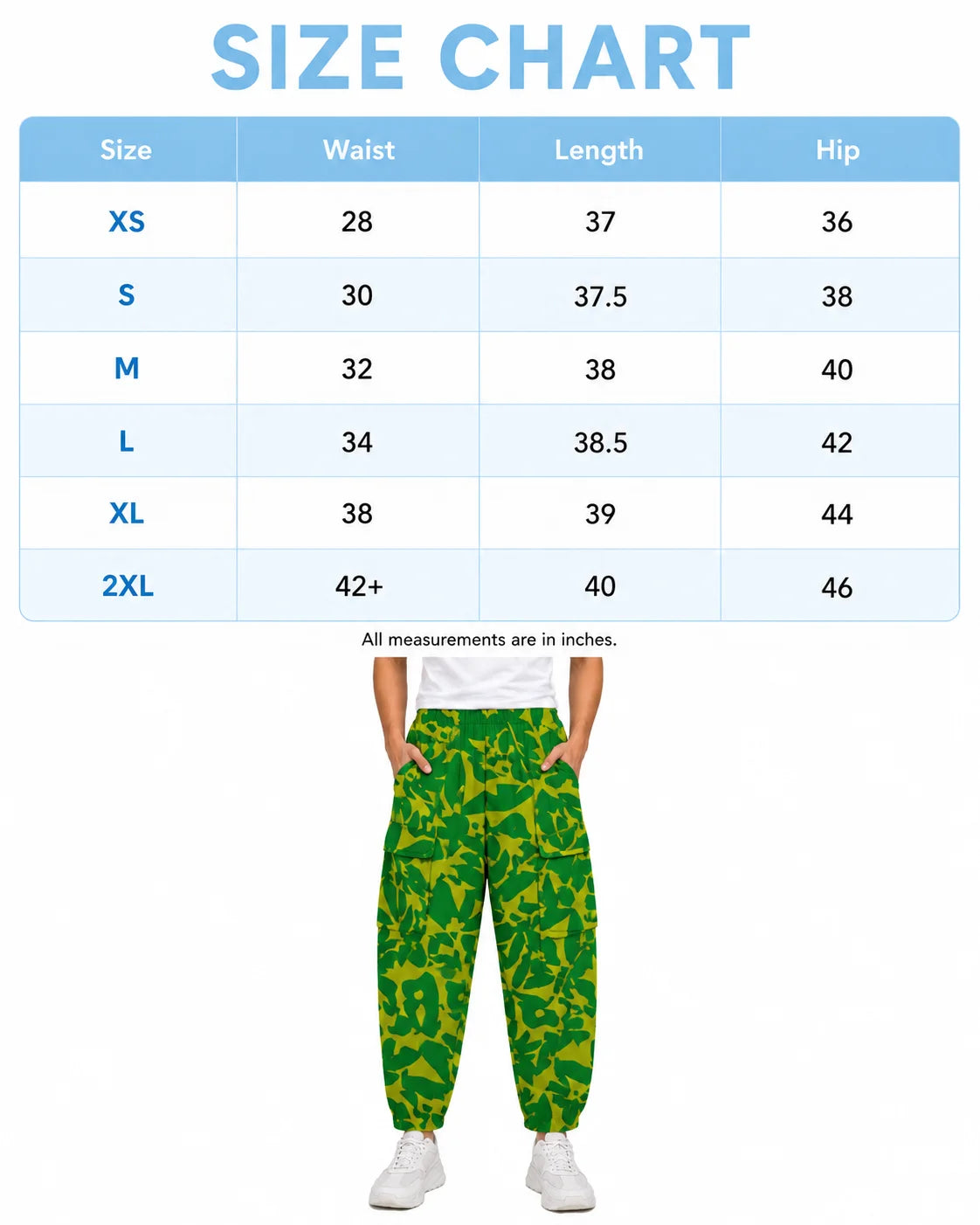 OYSTERS DRAPED UTILITY YELLOW GREEN PRINTED PANTS FOR MEN