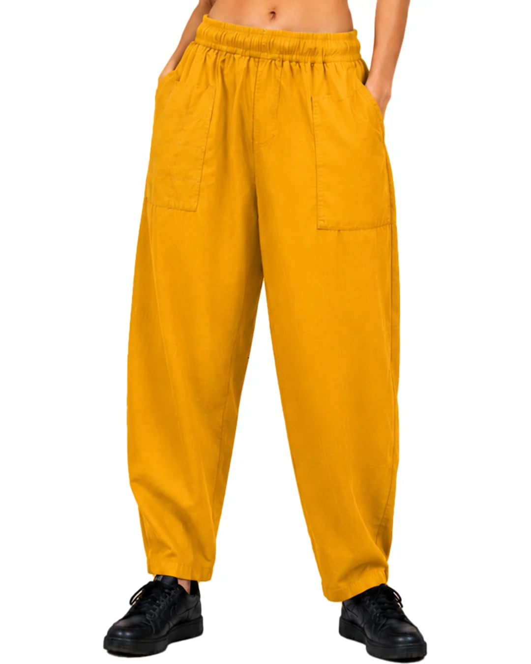 Utility Barrel Mustard Pants for Women