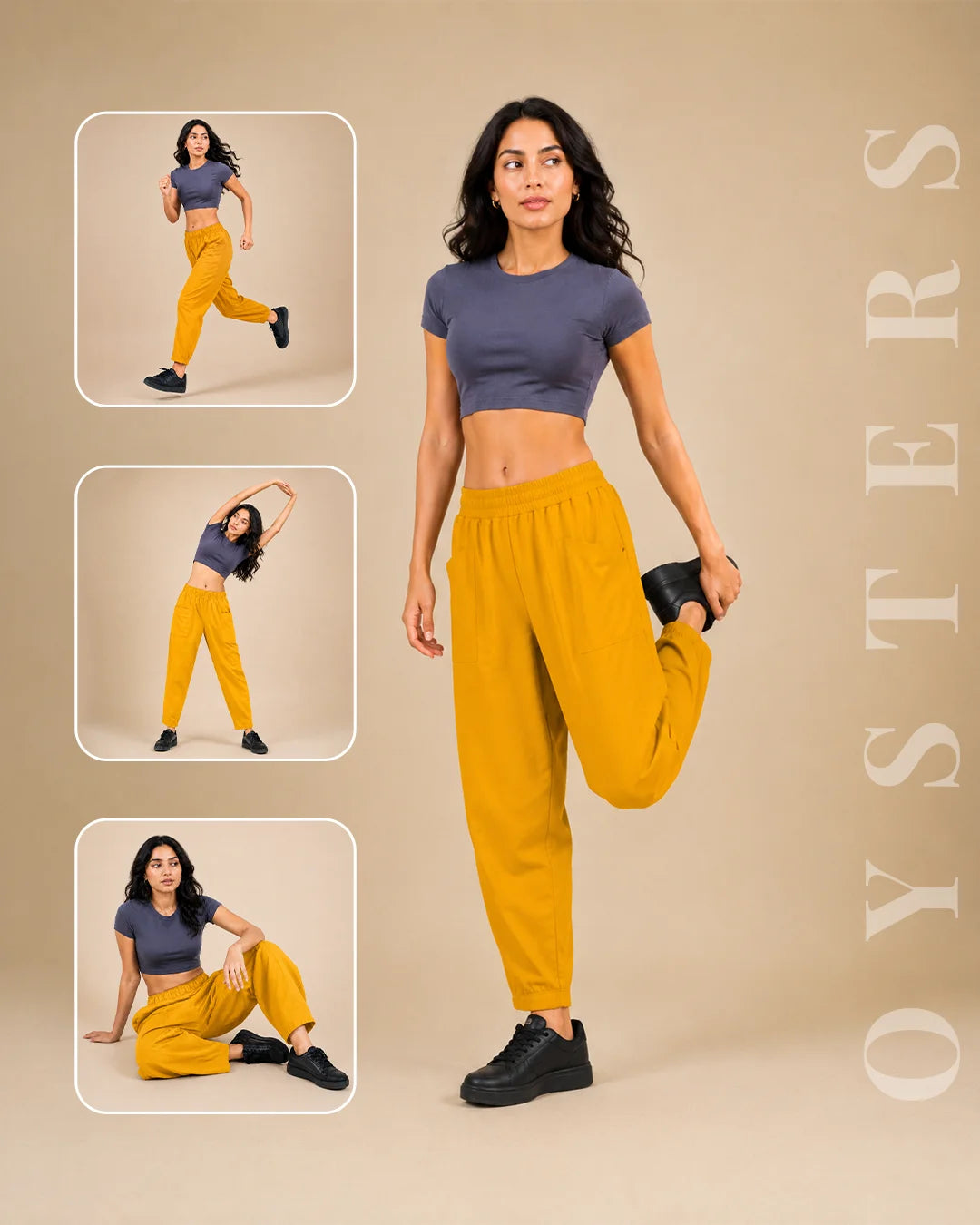 Utility Barrel Mustard Pants for Women