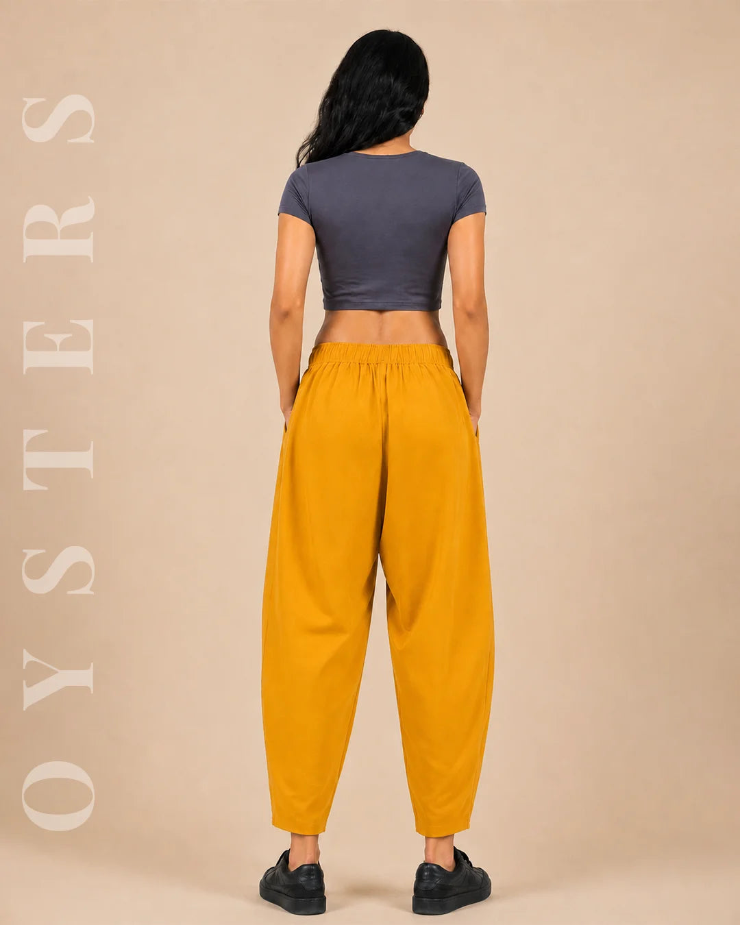 Utility Barrel Mustard Pants for Women