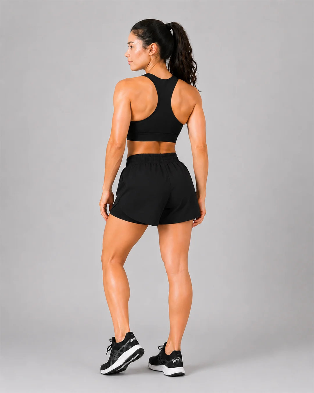 OYSTERS WOMEN'S 2 IN 1 RUNNING BLACK SKIRT SHORTS