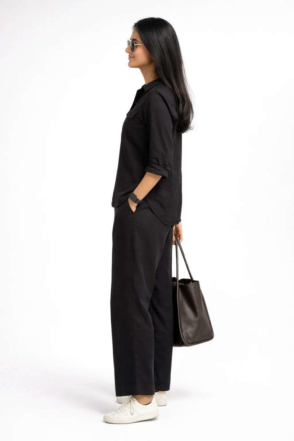 Earthy Black Utility Kurta Set