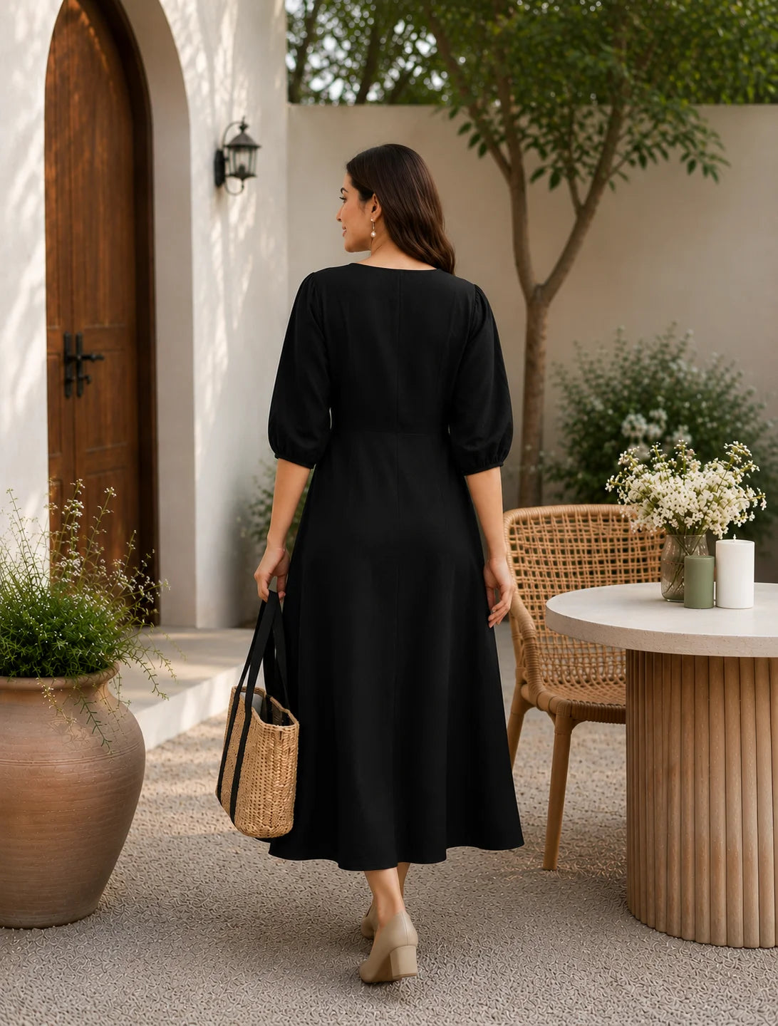BEEITU BLACK DRESS12