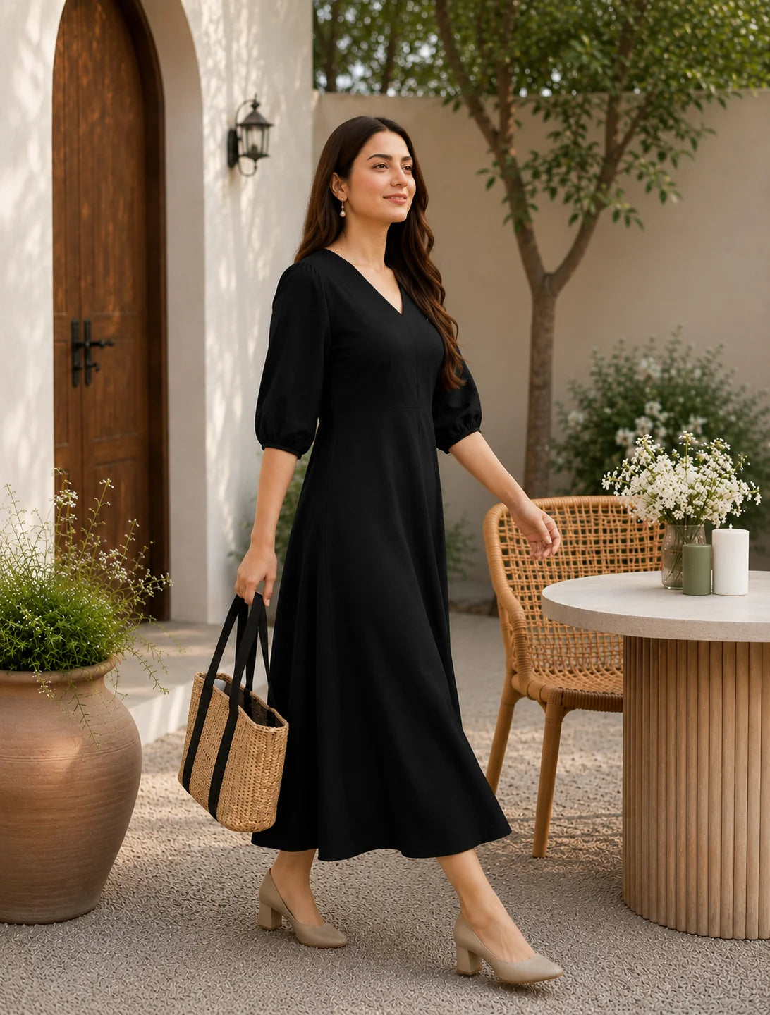 BEEITU BLACK DRESS12