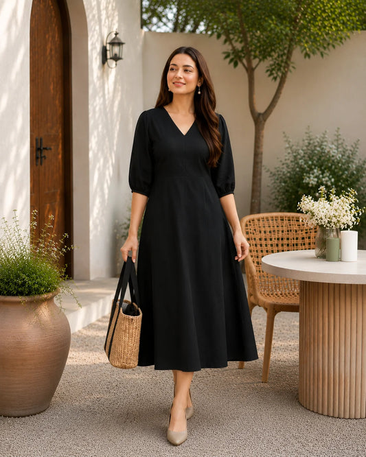 BEEITU BLACK DRESS12