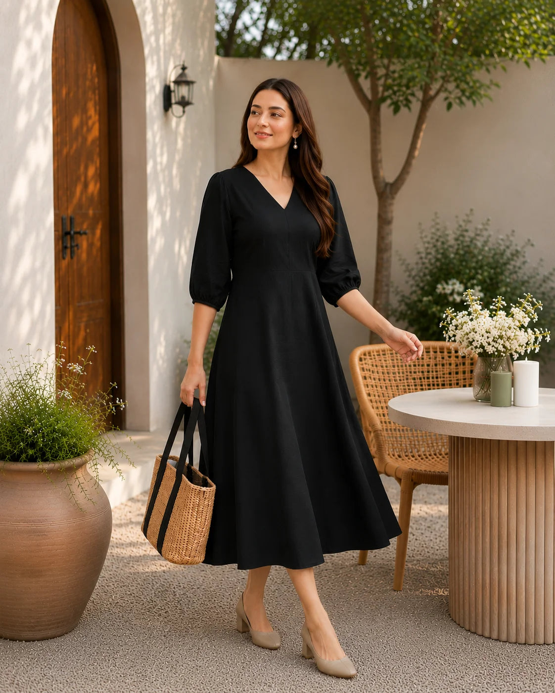 BEEITU BLACK DRESS12
