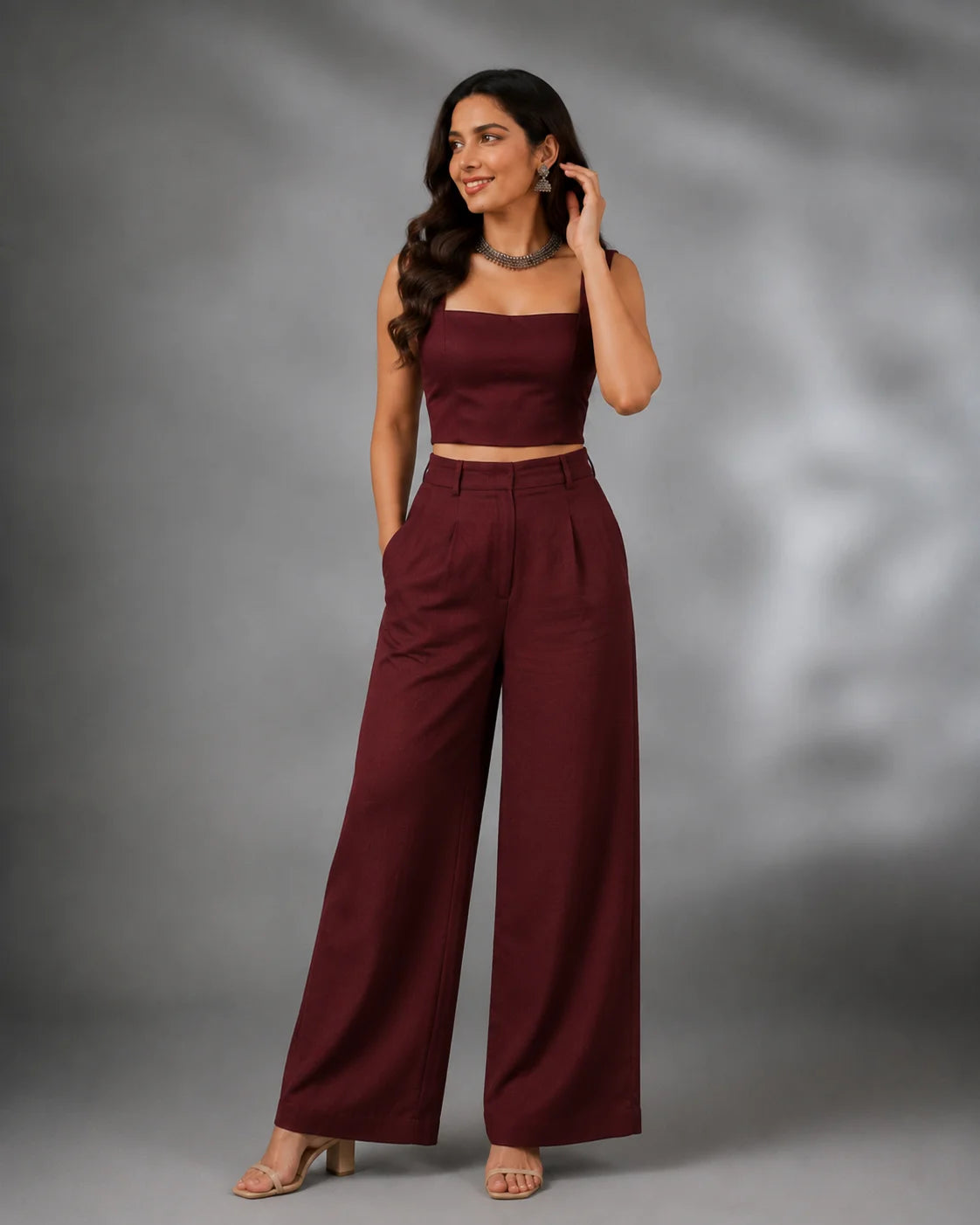 BEEITU MAROON DRESS1