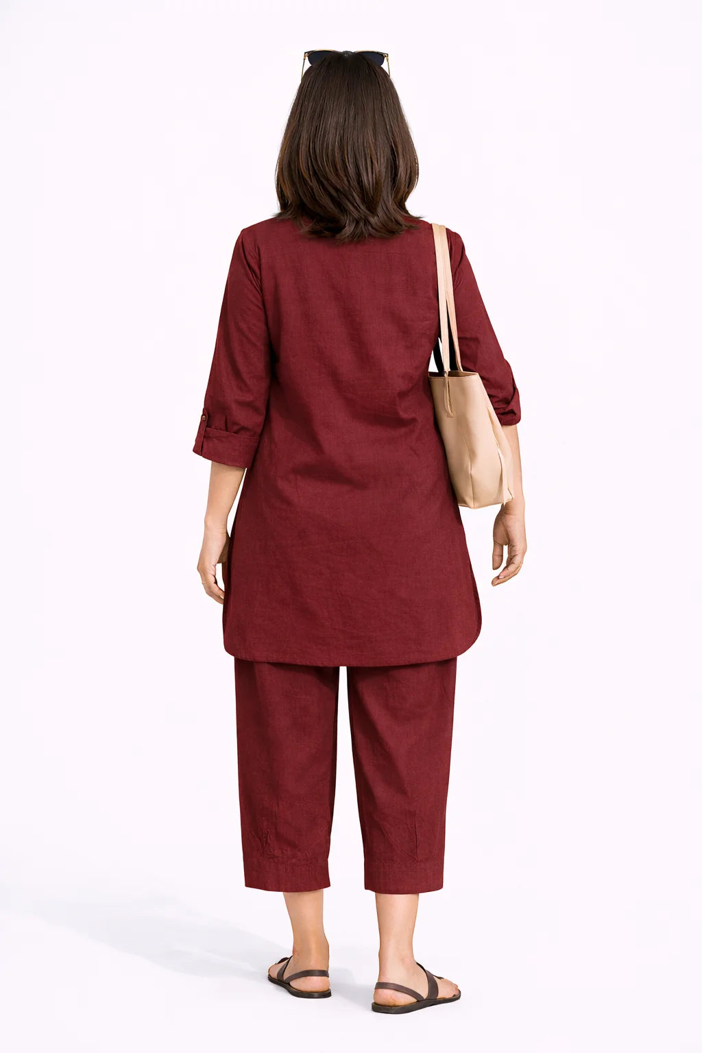 Classic Maroon Comfort Kurta Set