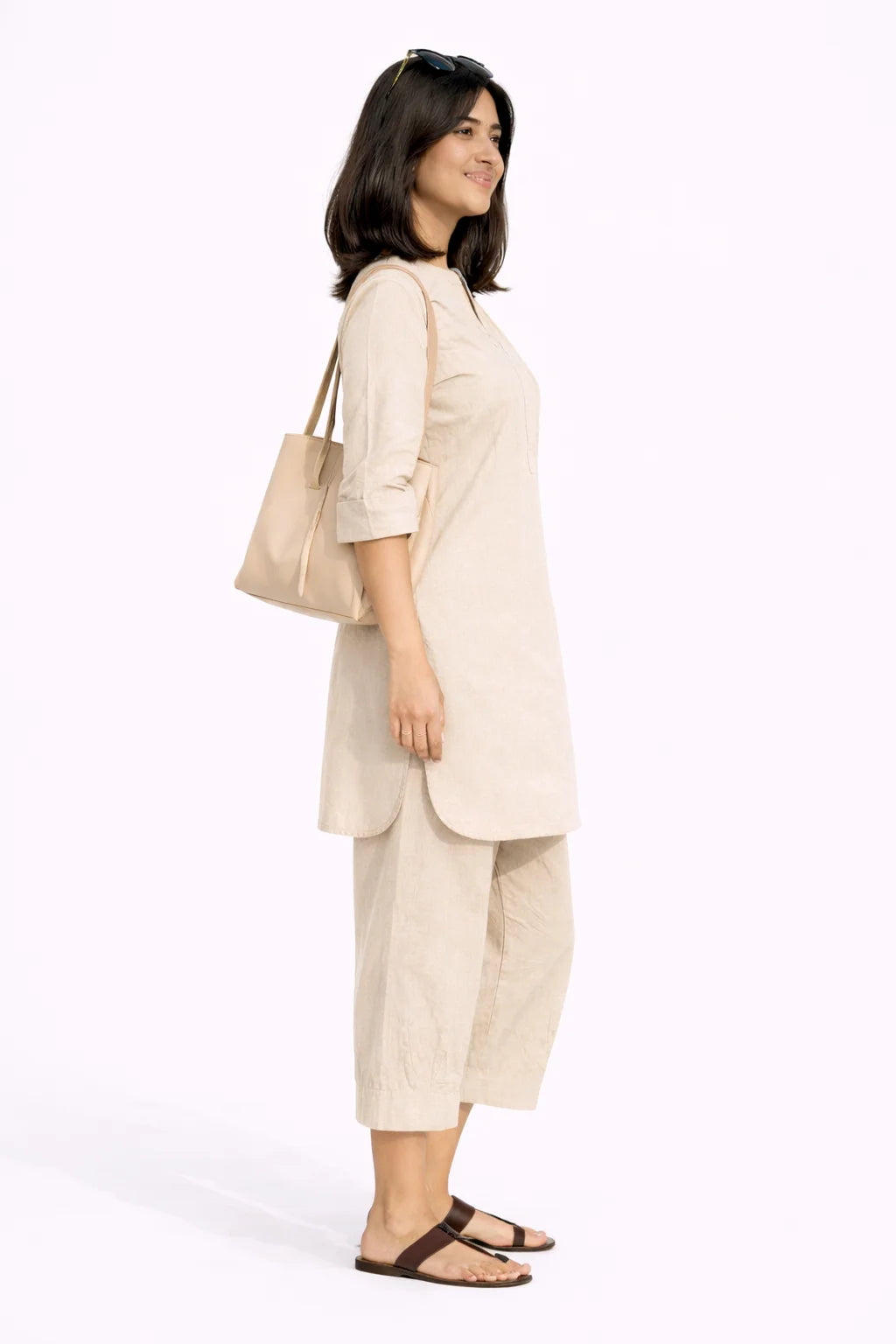 Classic Beige Comfort Kurta Set