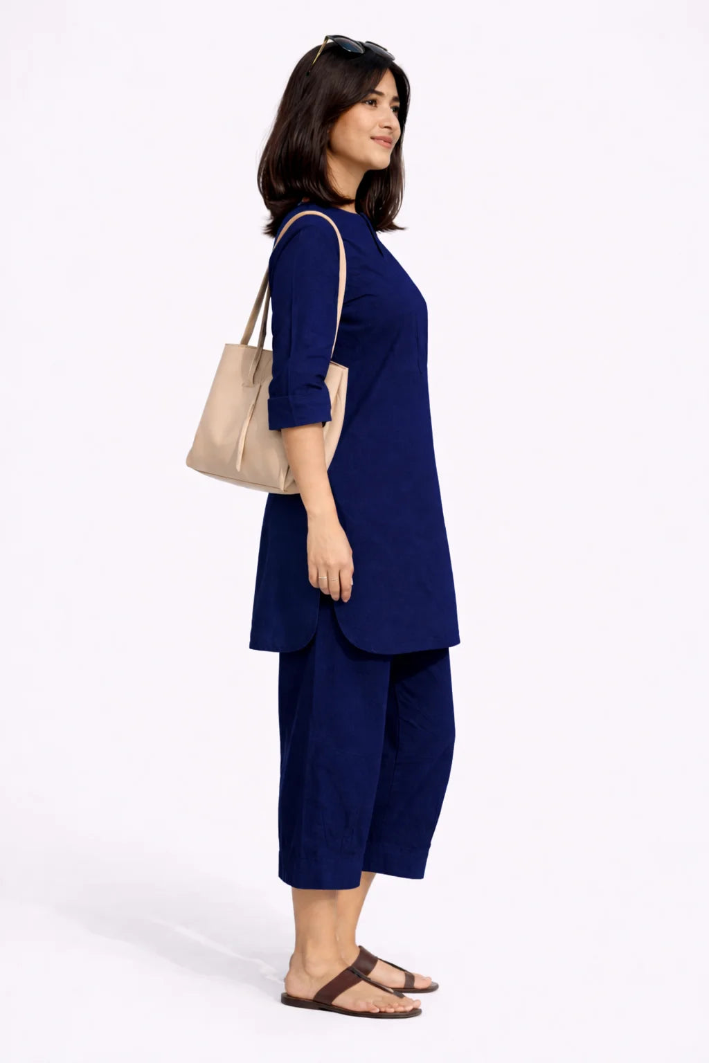Classic Navy Blue Comfort Kurta Set
