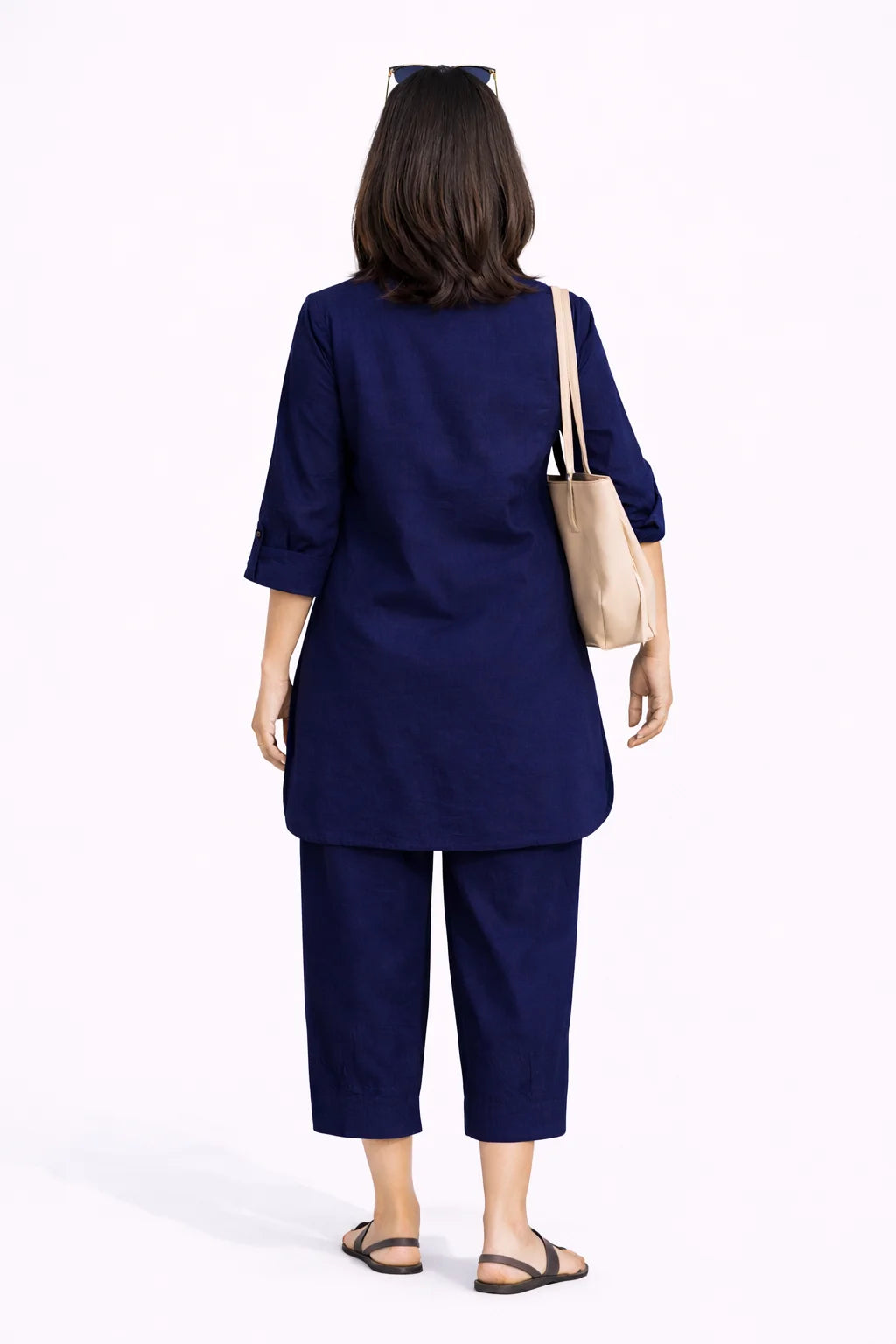 Classic Navy Blue Comfort Kurta Set