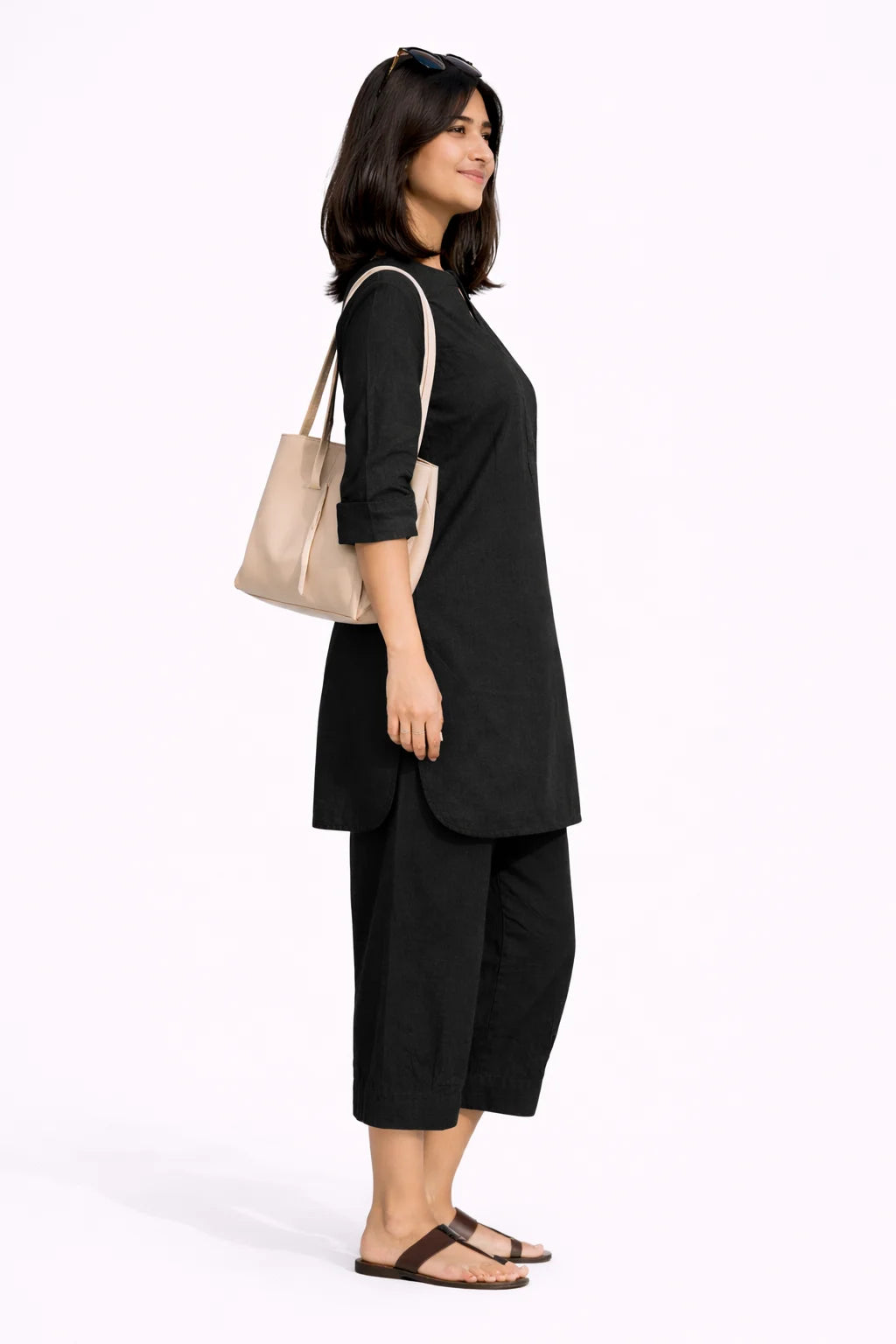 Classic Black Comfort Kurta Set