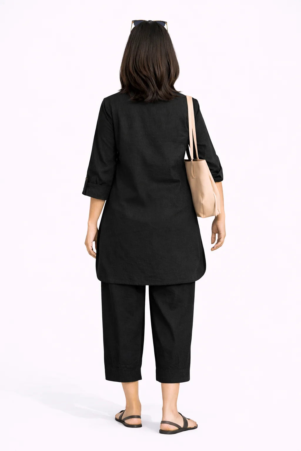 Classic Black Comfort Kurta Set