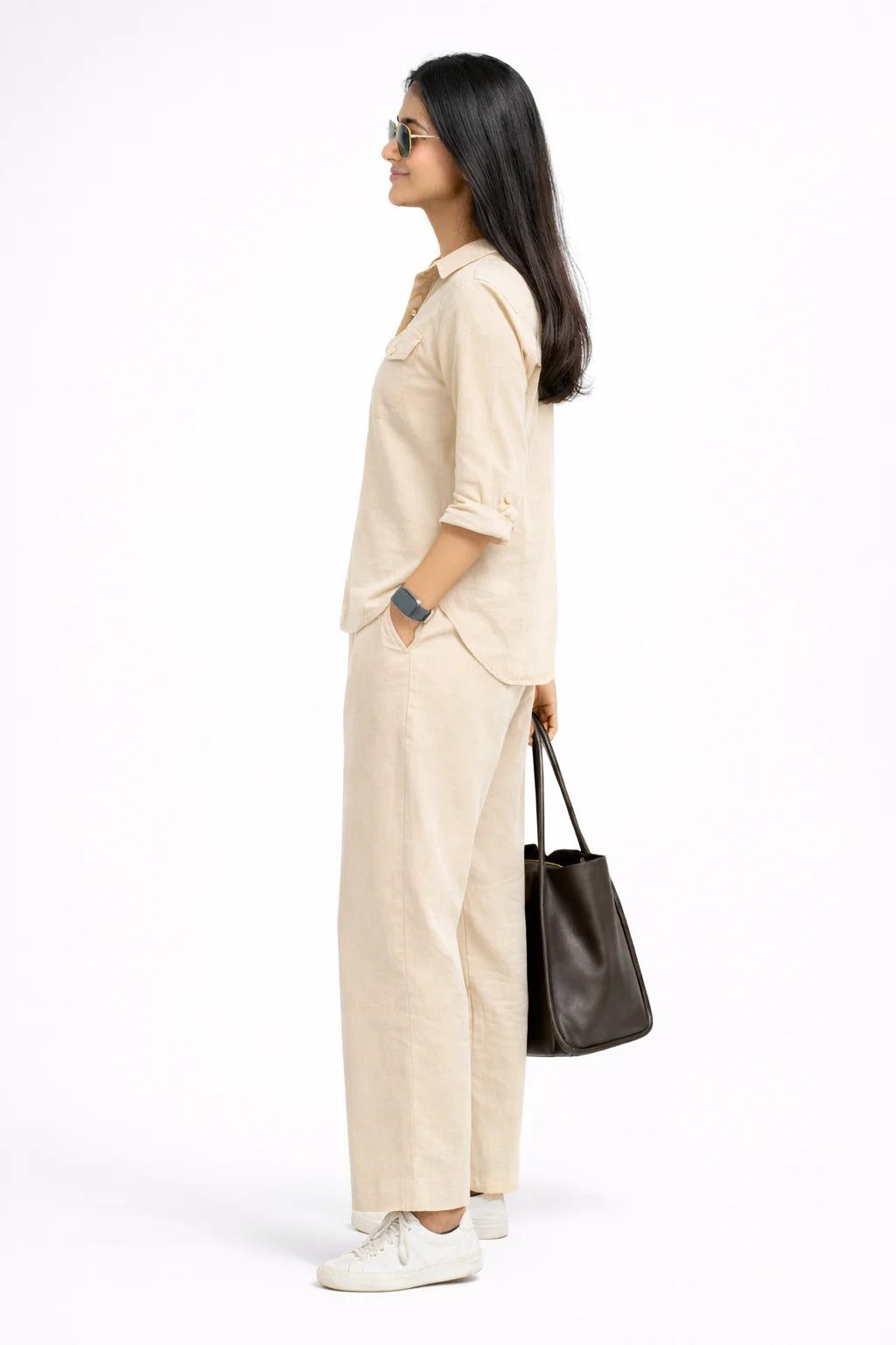 Earthy Beige Utility Kurta Set