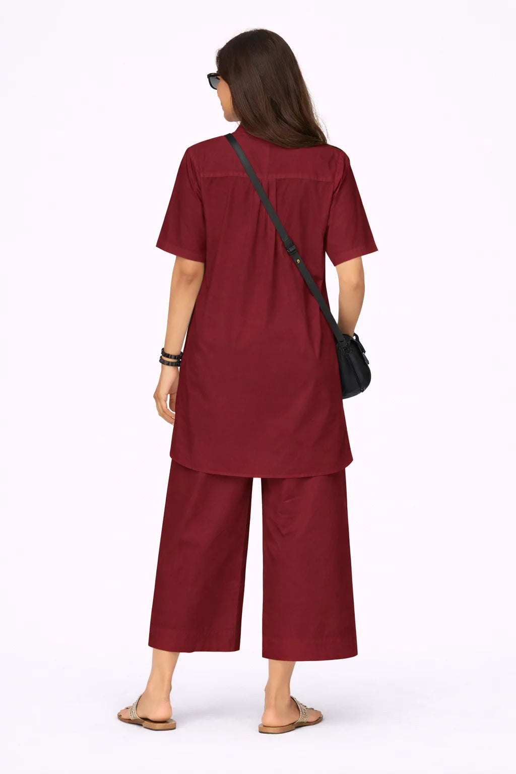 Maroon Ease Co-ord Set