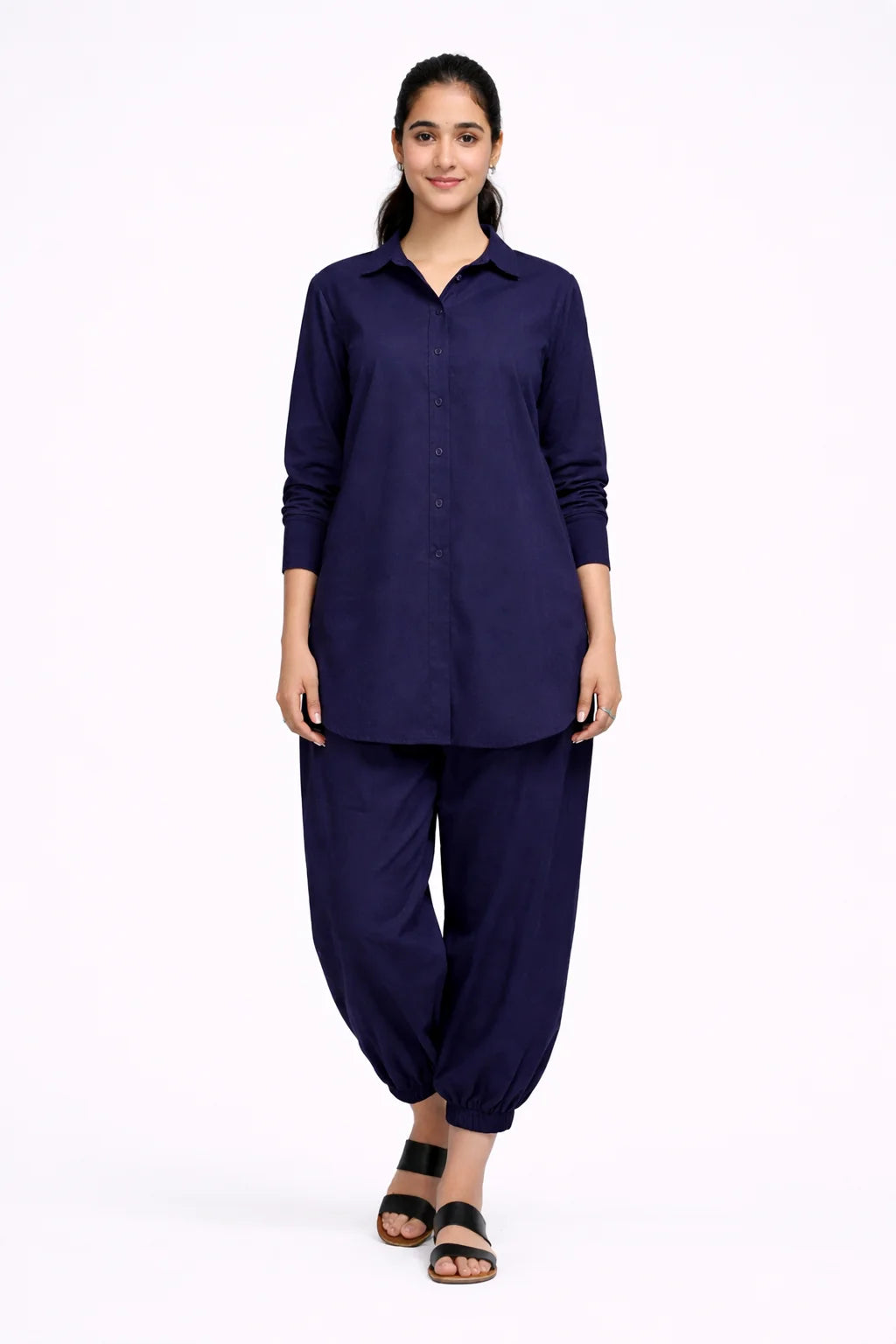 Navy Blue Breeze Co-ord Set