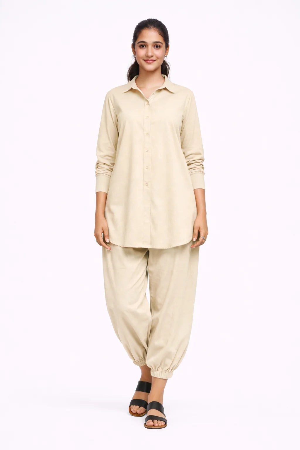 Beige Breeze Co-ord Set