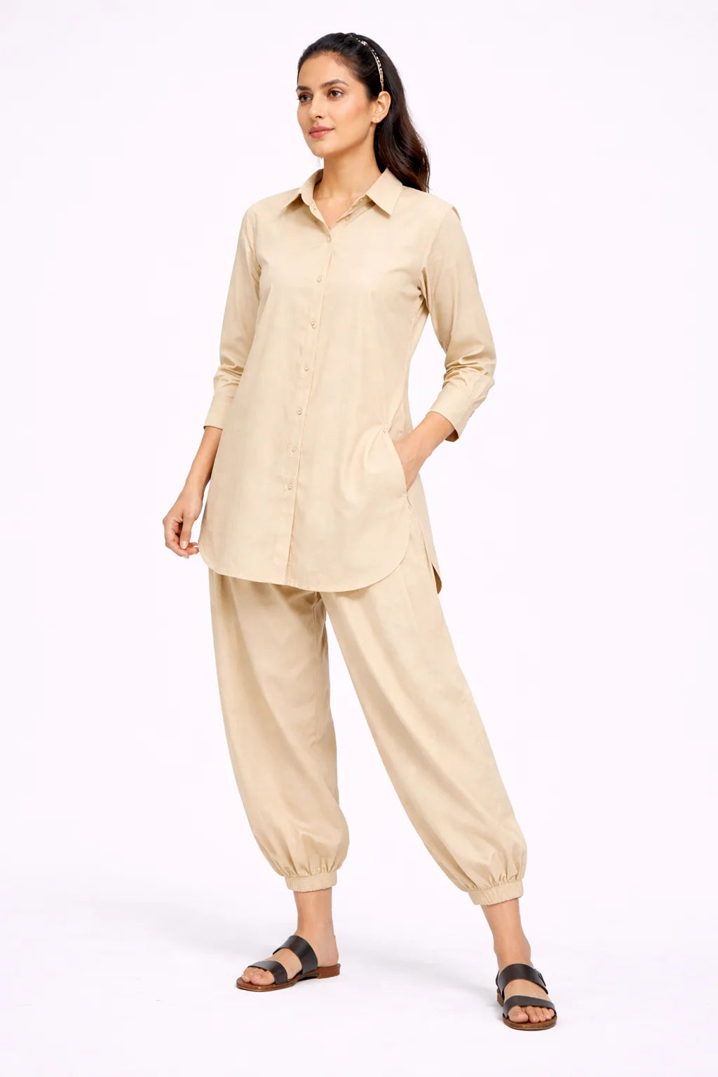 Beige Breeze Co-ord Set