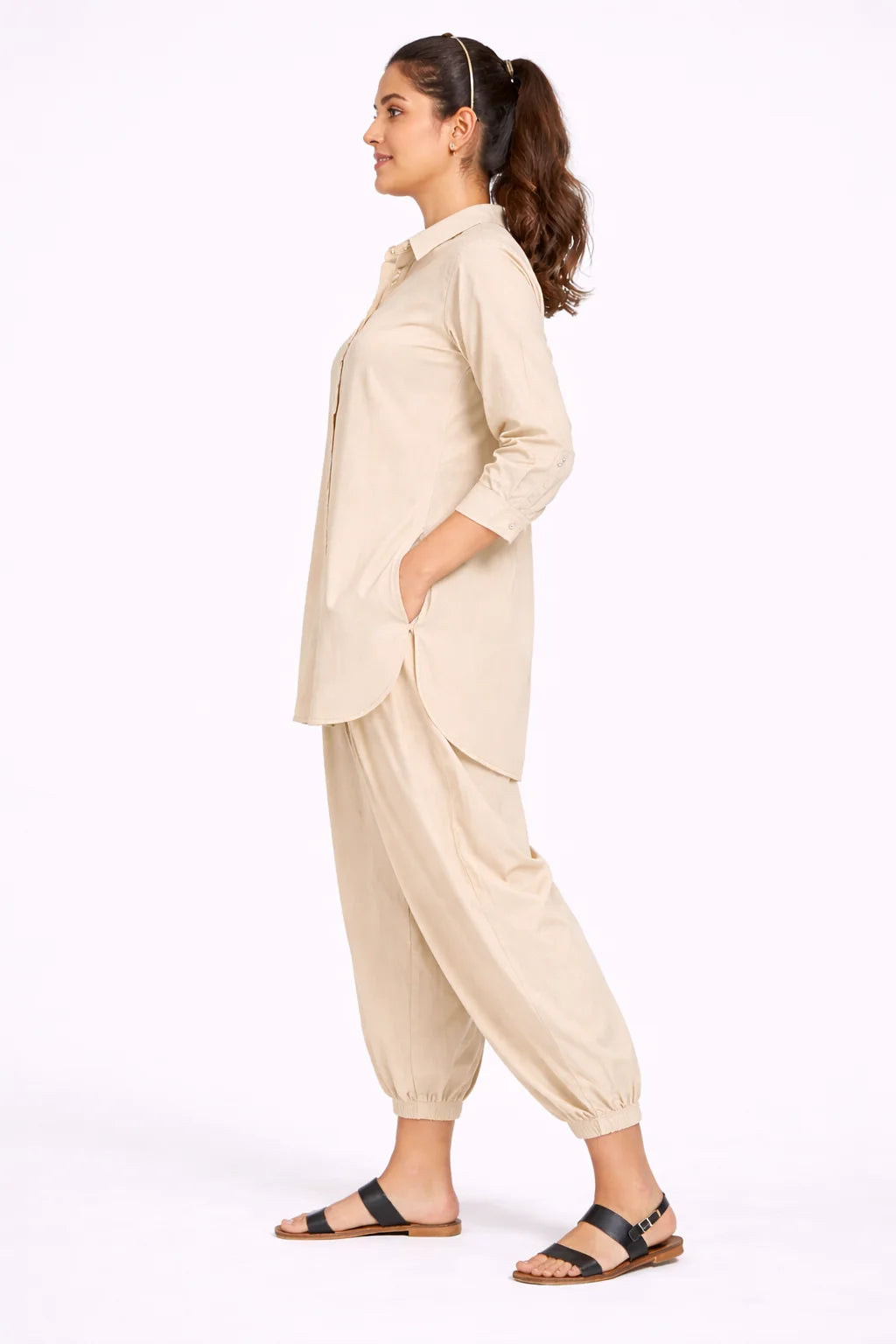 Beige Breeze Co-ord Set