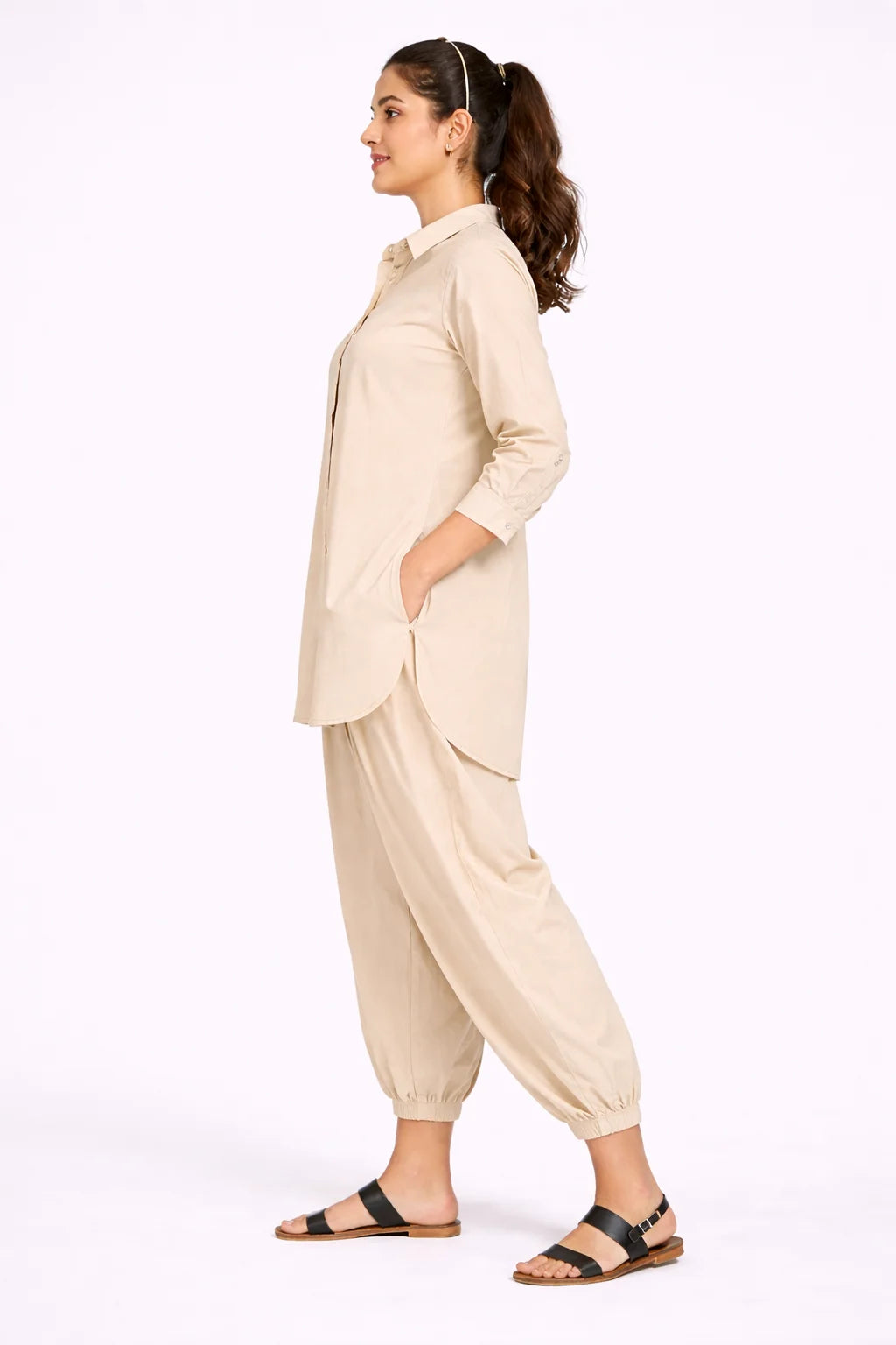 Beige Poise Co-ord Set