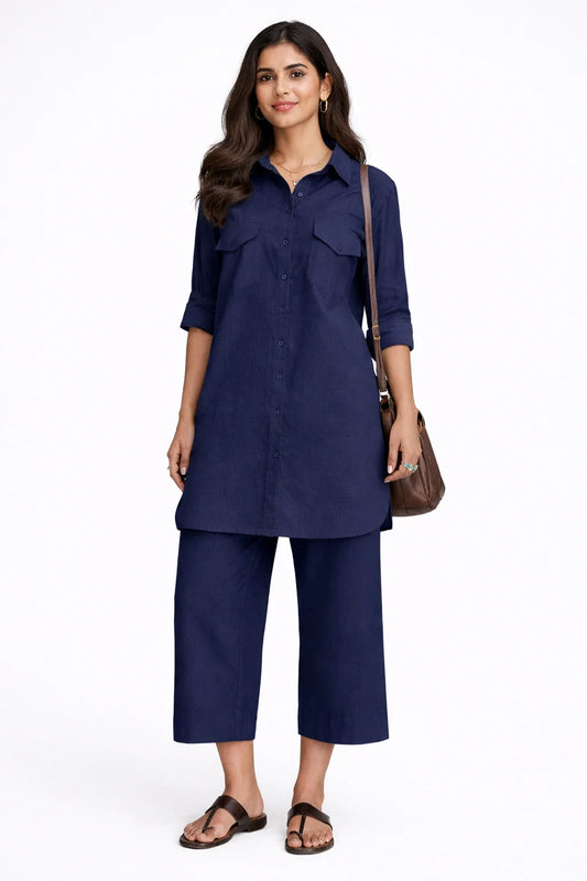 Navy Blue Serenity Co-ord Set