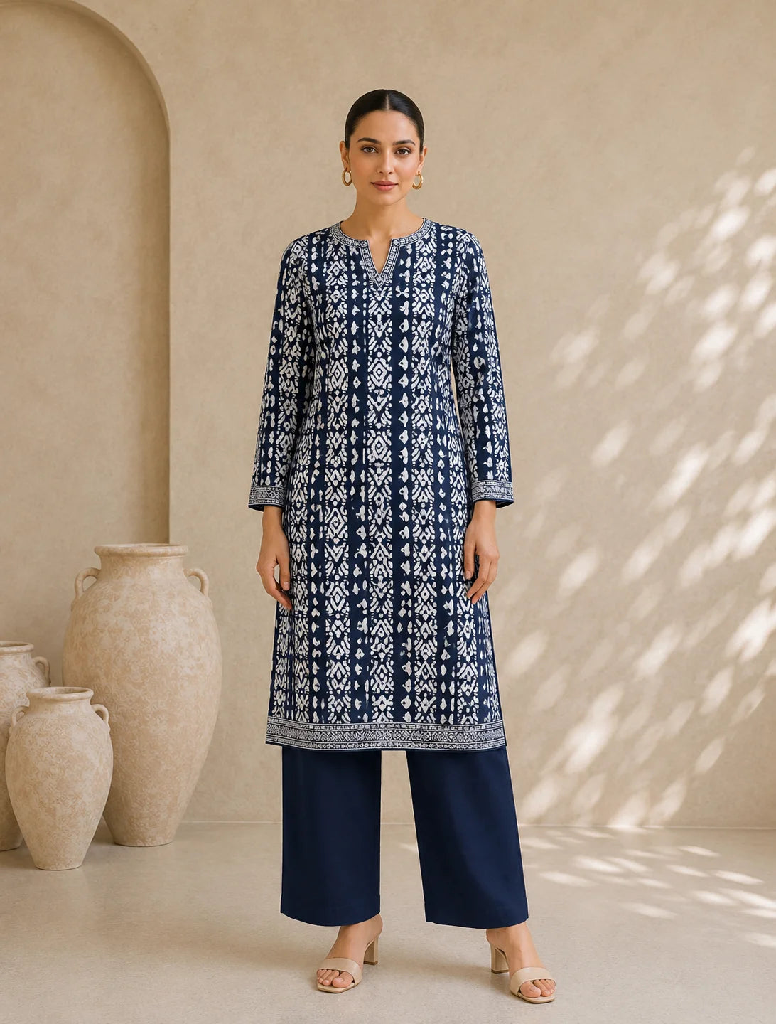 Behtarin Kurta pant Suit PINK