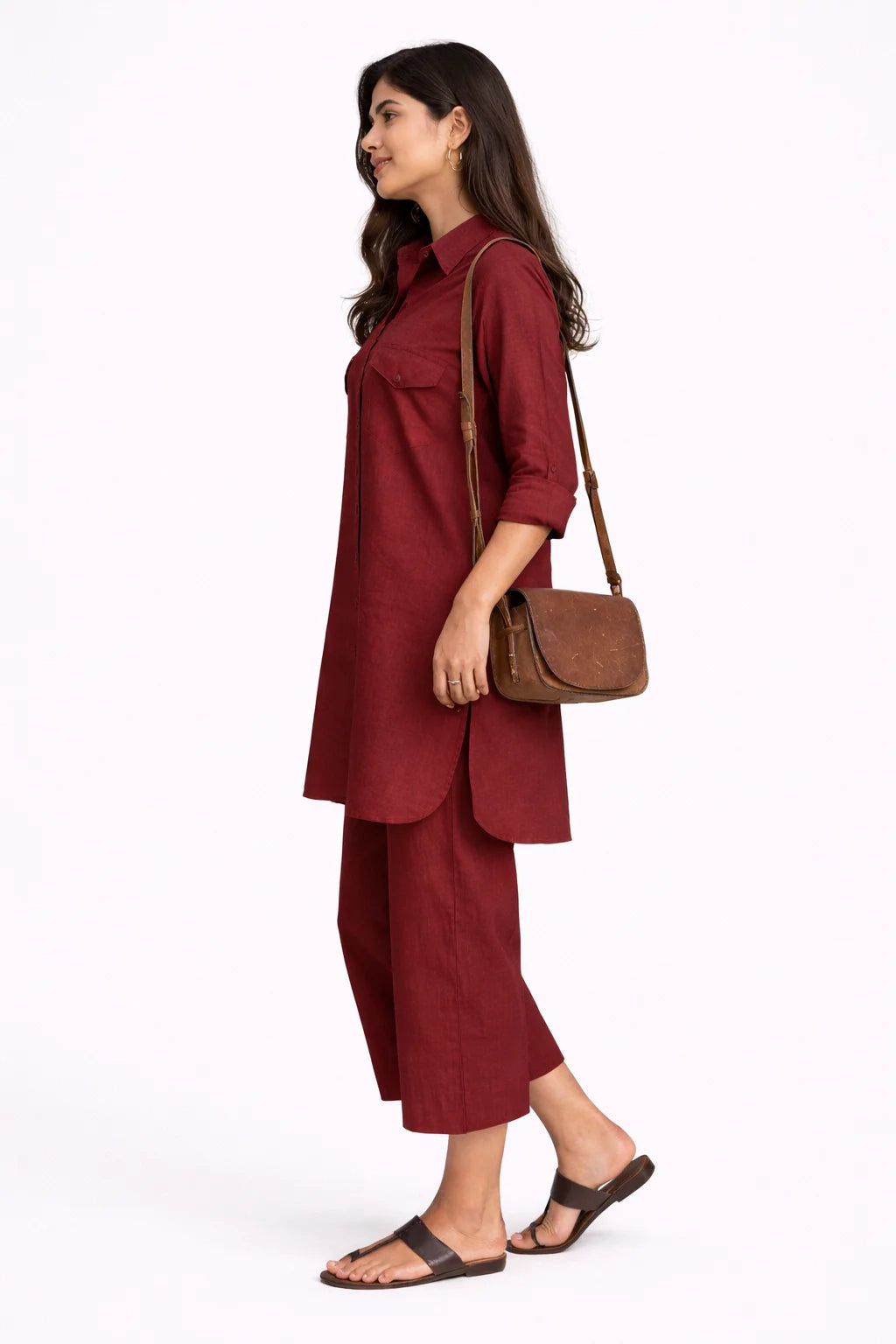 Maroon Serenity Co-ord Set