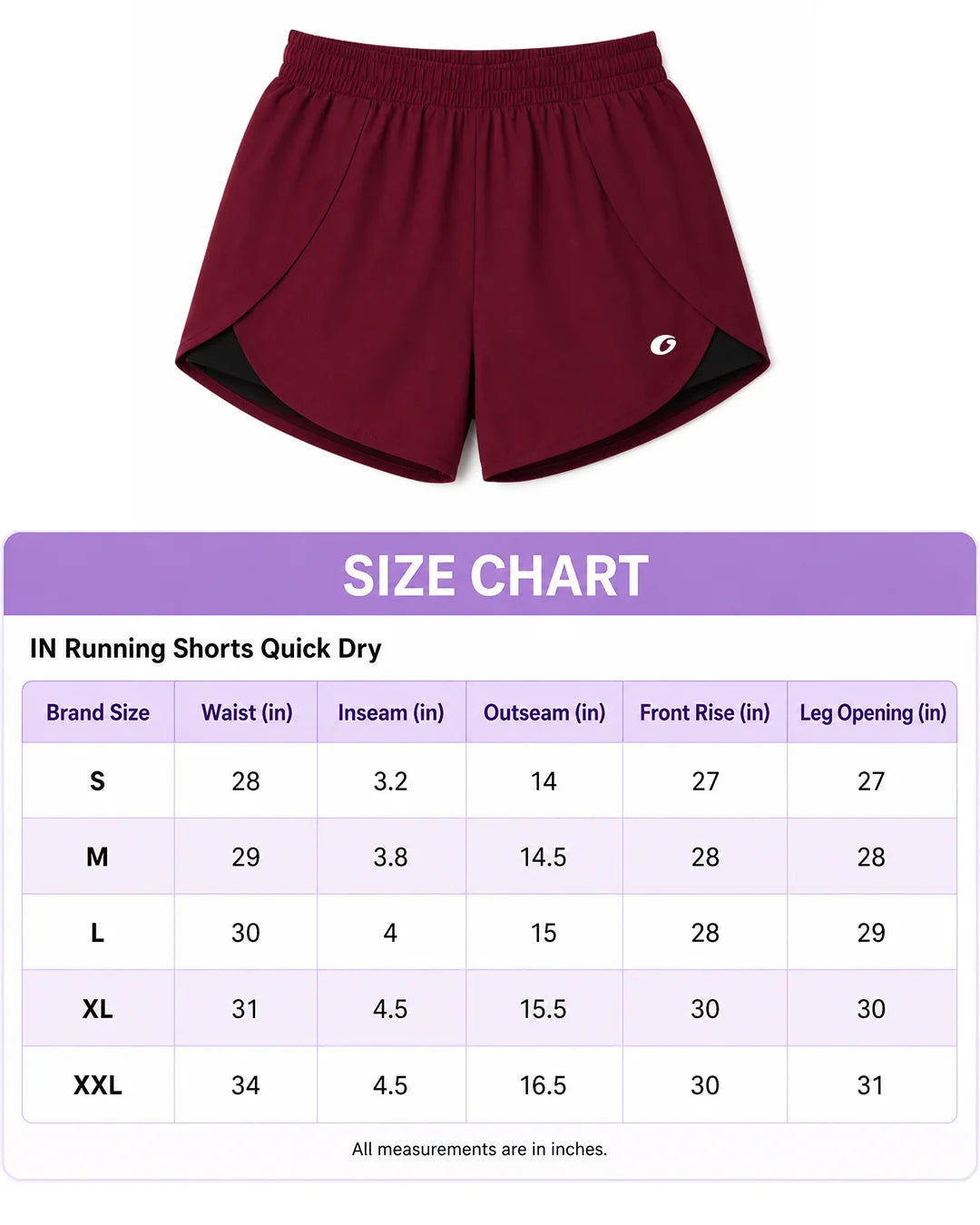 OYSTERS WOMEN'S 2 IN 1 RUNNING MAROON SKIRT SHORTS