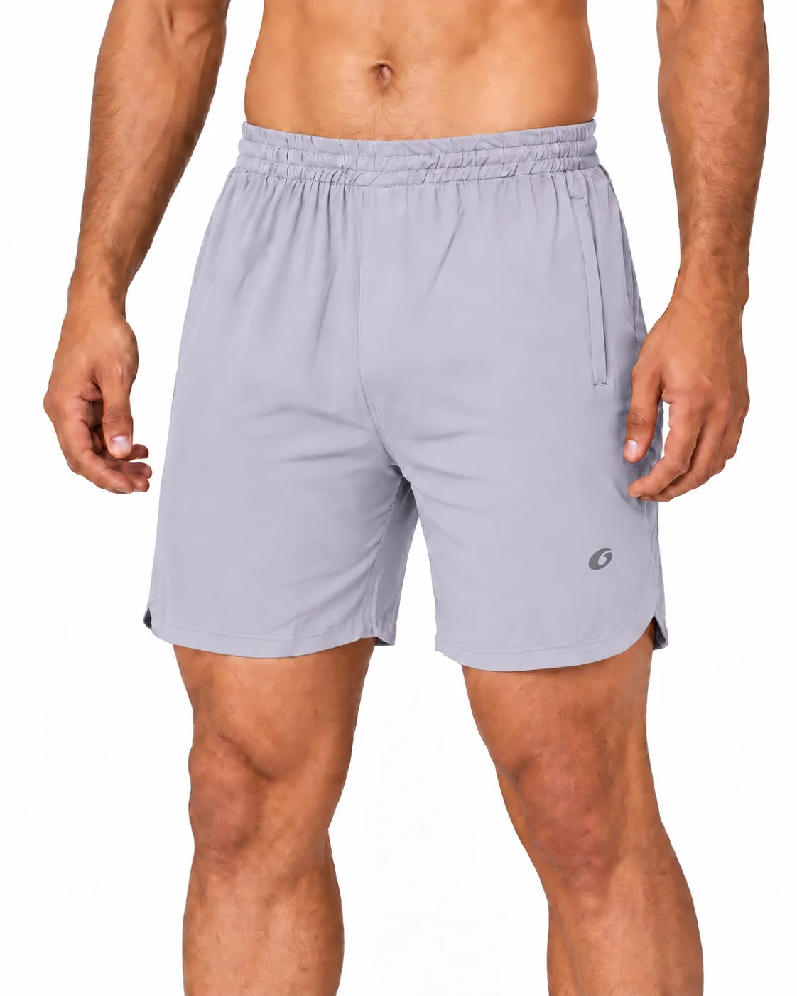 OYSTERS LASER CUT MEN'S RUNNING SHORTS WITH ZIP POCKETS