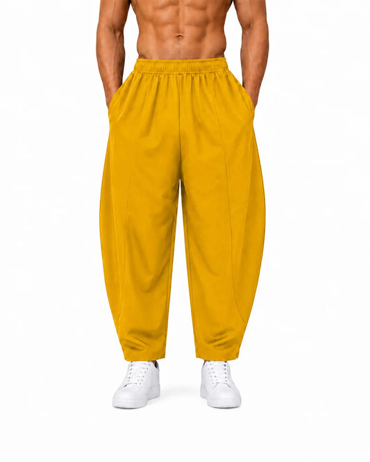 Balloon-Cut Pants Mustard for Men