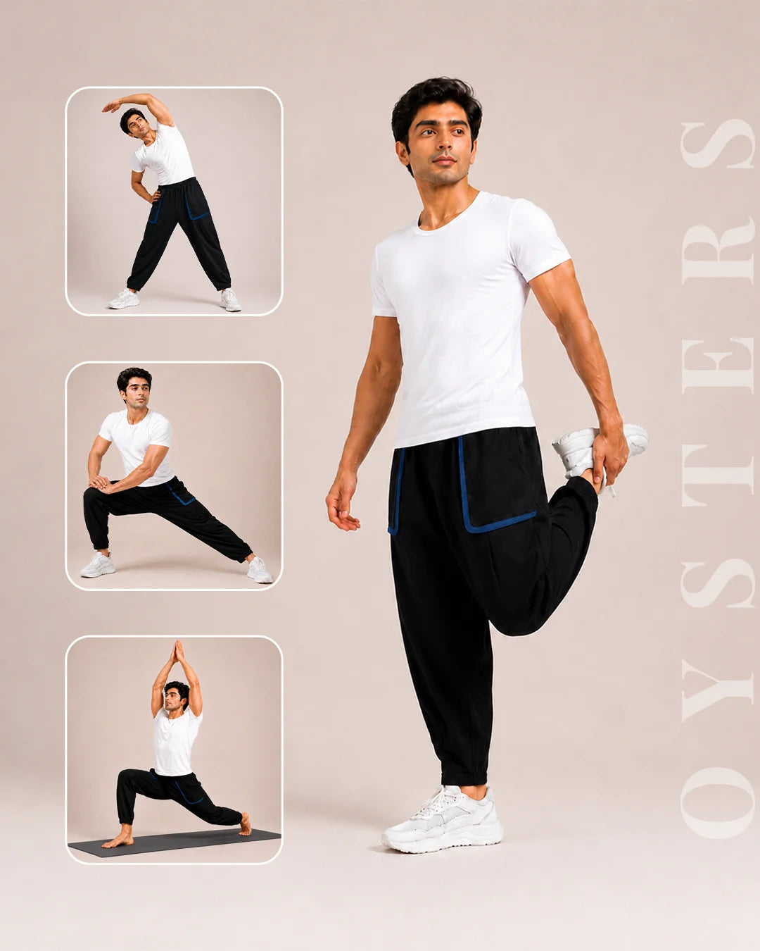 OYSTERS DRAPED UTILITY PANTS FOR MEN