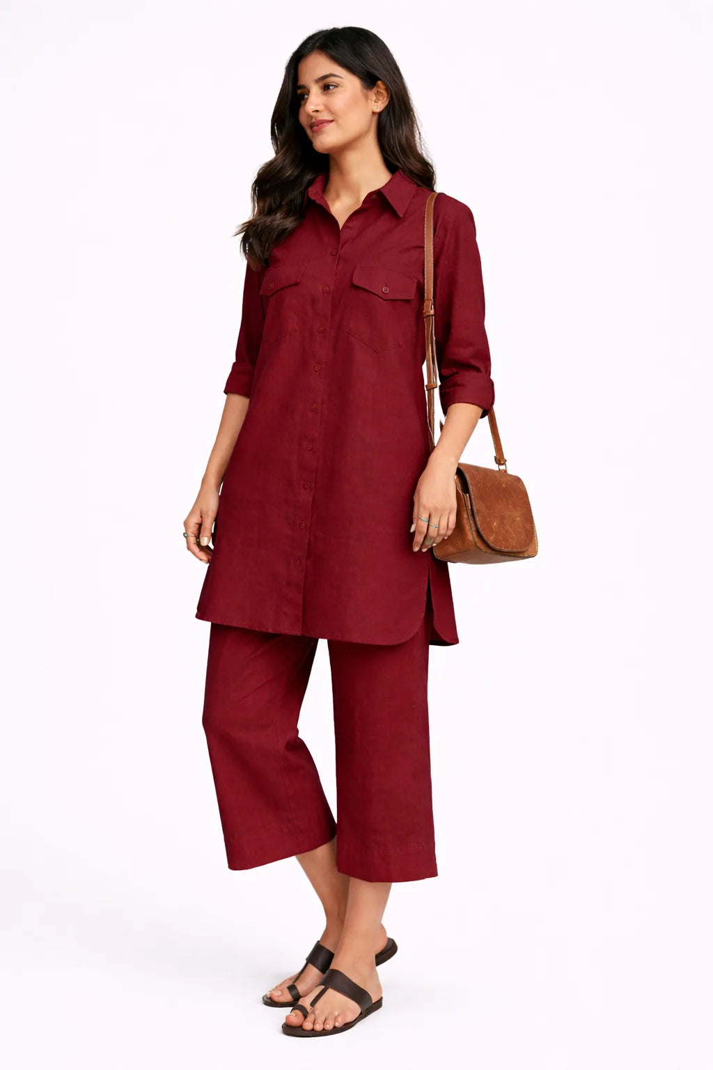 Maroon Serenity Co-ord Set