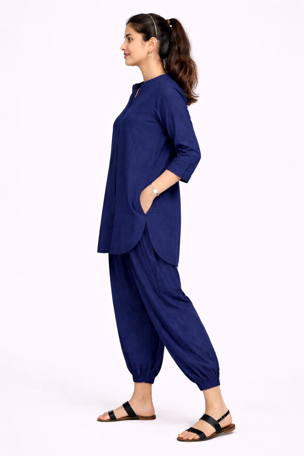 Navy Blue Poise Co-ord Set