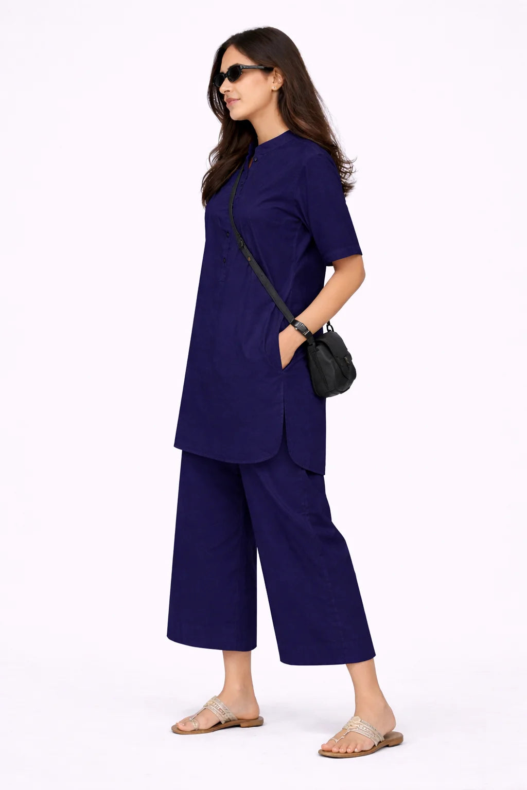 Navy Blue Ease Co-ord Set