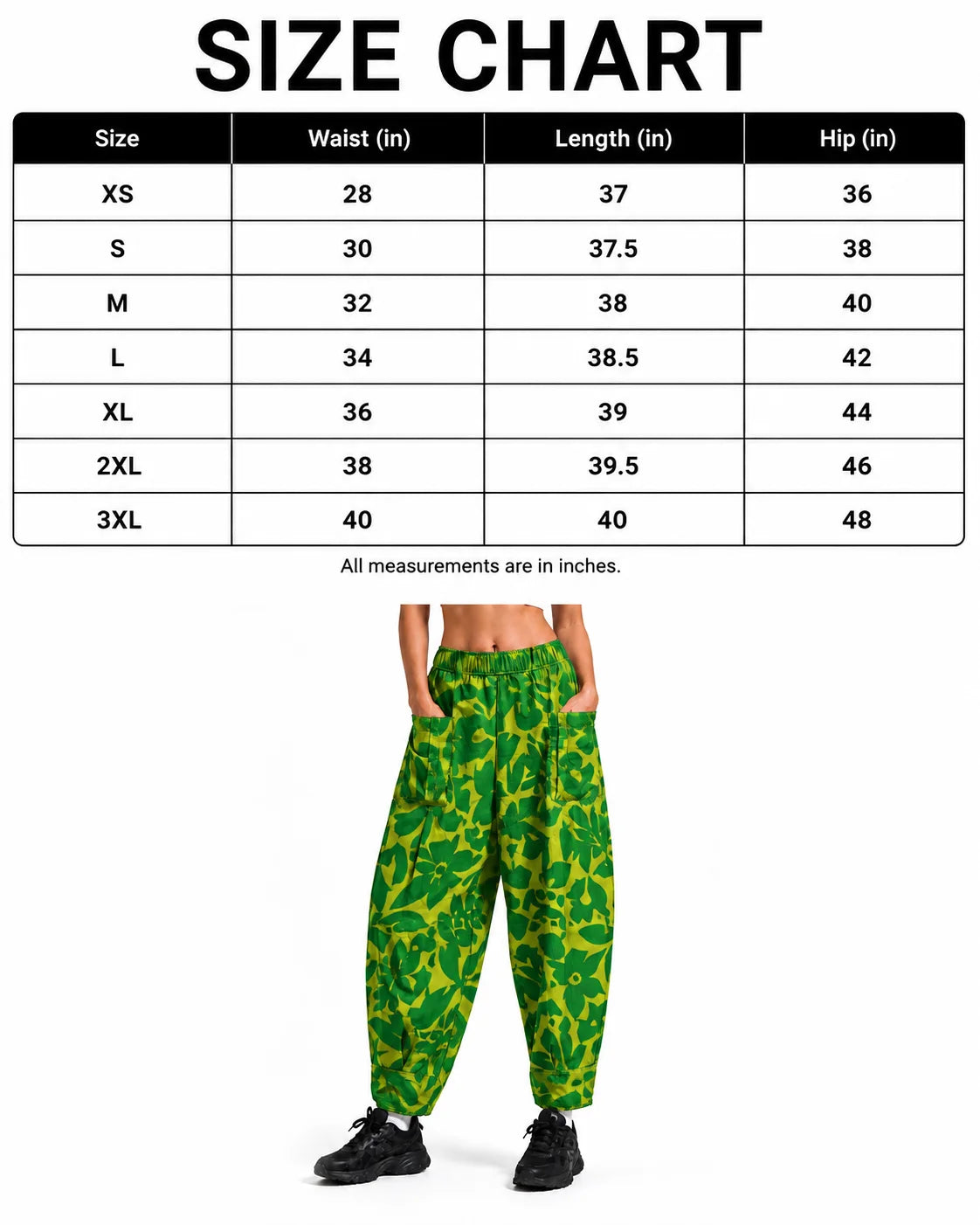 OYSTERS YELLOW GREEN PRINTED BALLOON YOGA PANTS FOR WOMEN