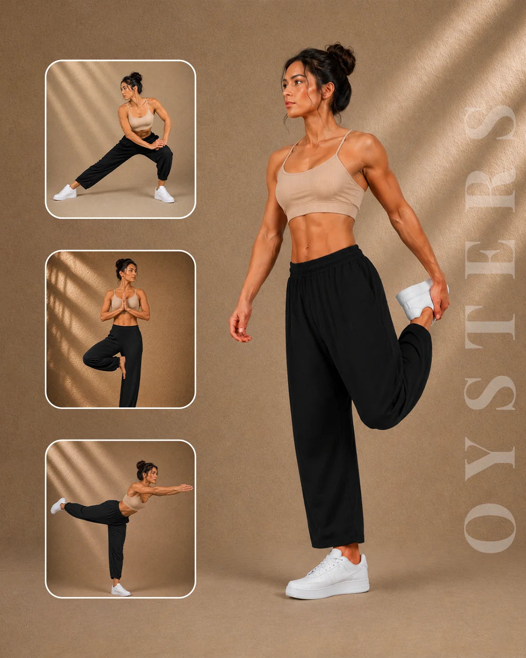 Balloon-Cut Relaxed Fit Cotton Pants for Women