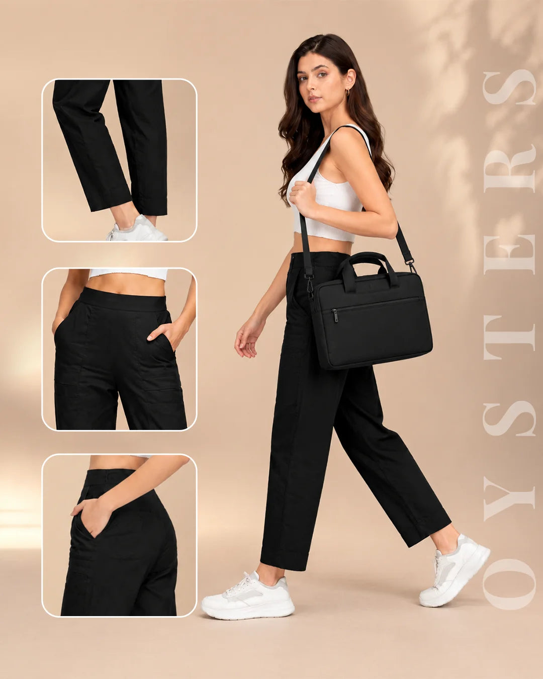 Oysters Tapered Utility Pants for Women